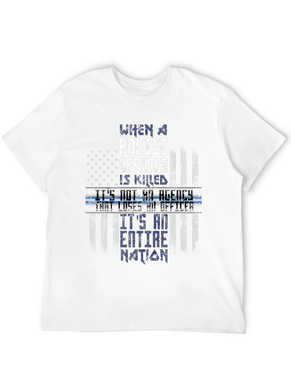 Police Officer Memorial T-Shirt - Fallen Hero Tribute
