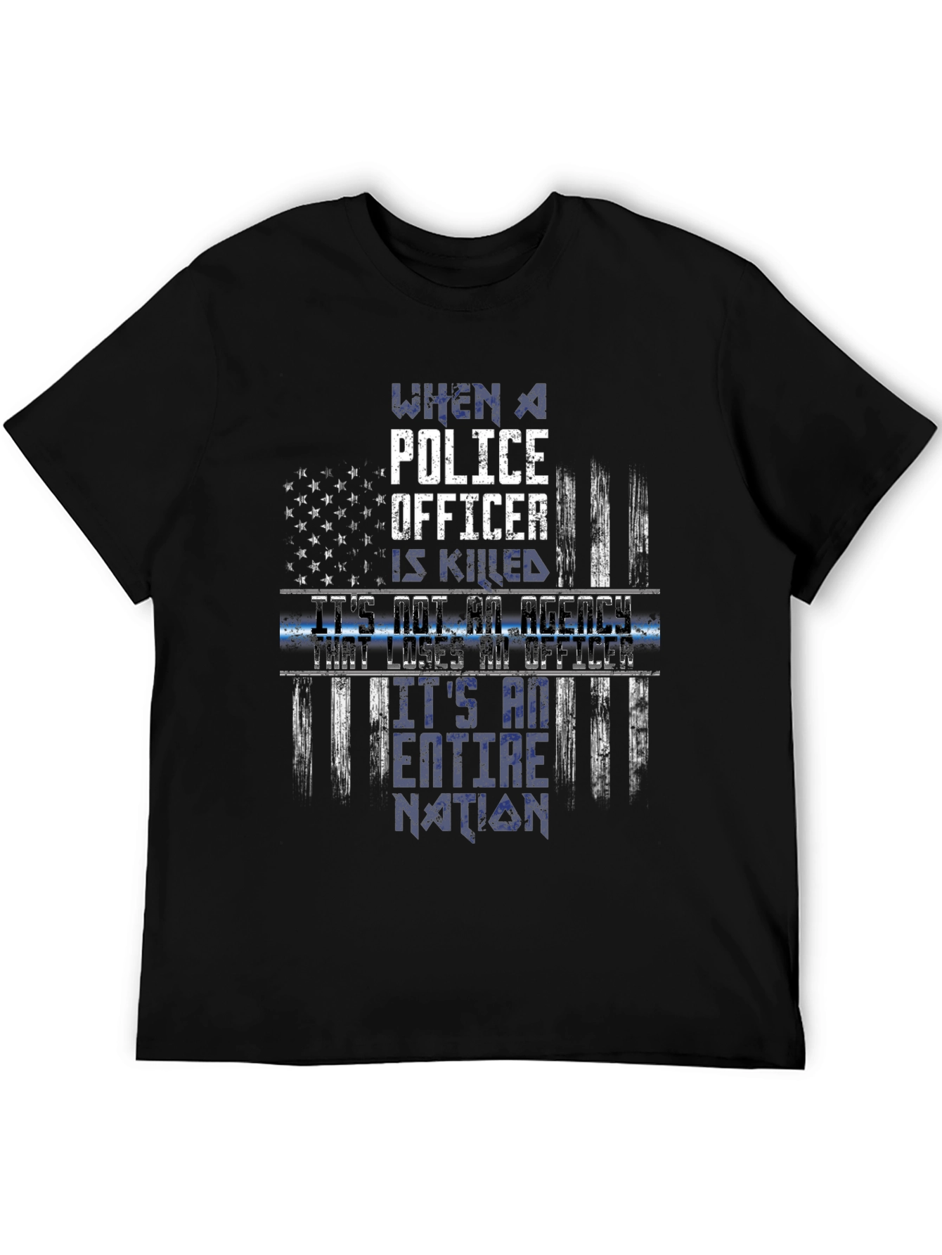 Police Officer Memorial T-Shirt - Fallen Hero Tribute