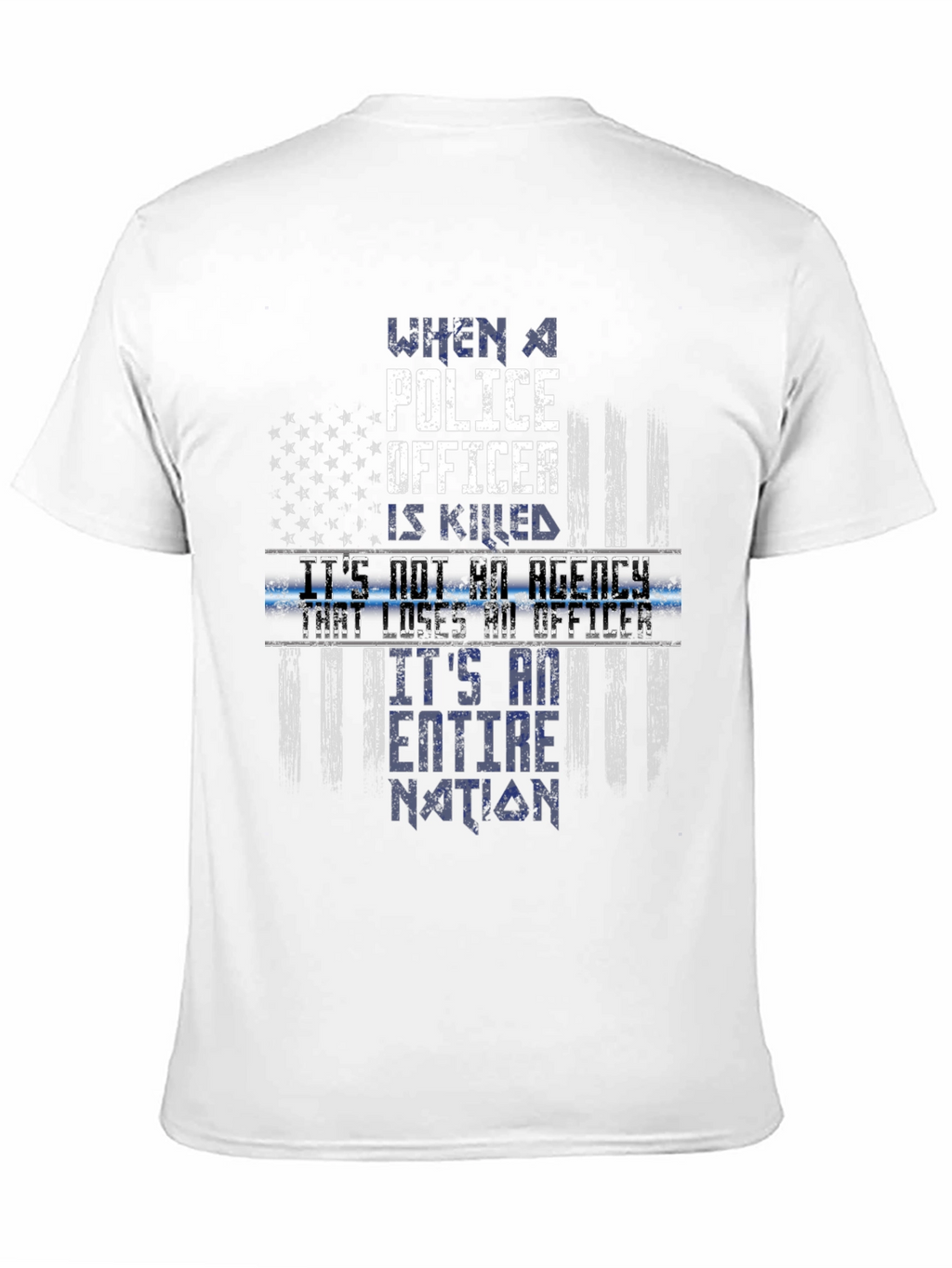 Police Officer Memorial T-Shirt - Fallen Hero Tribute