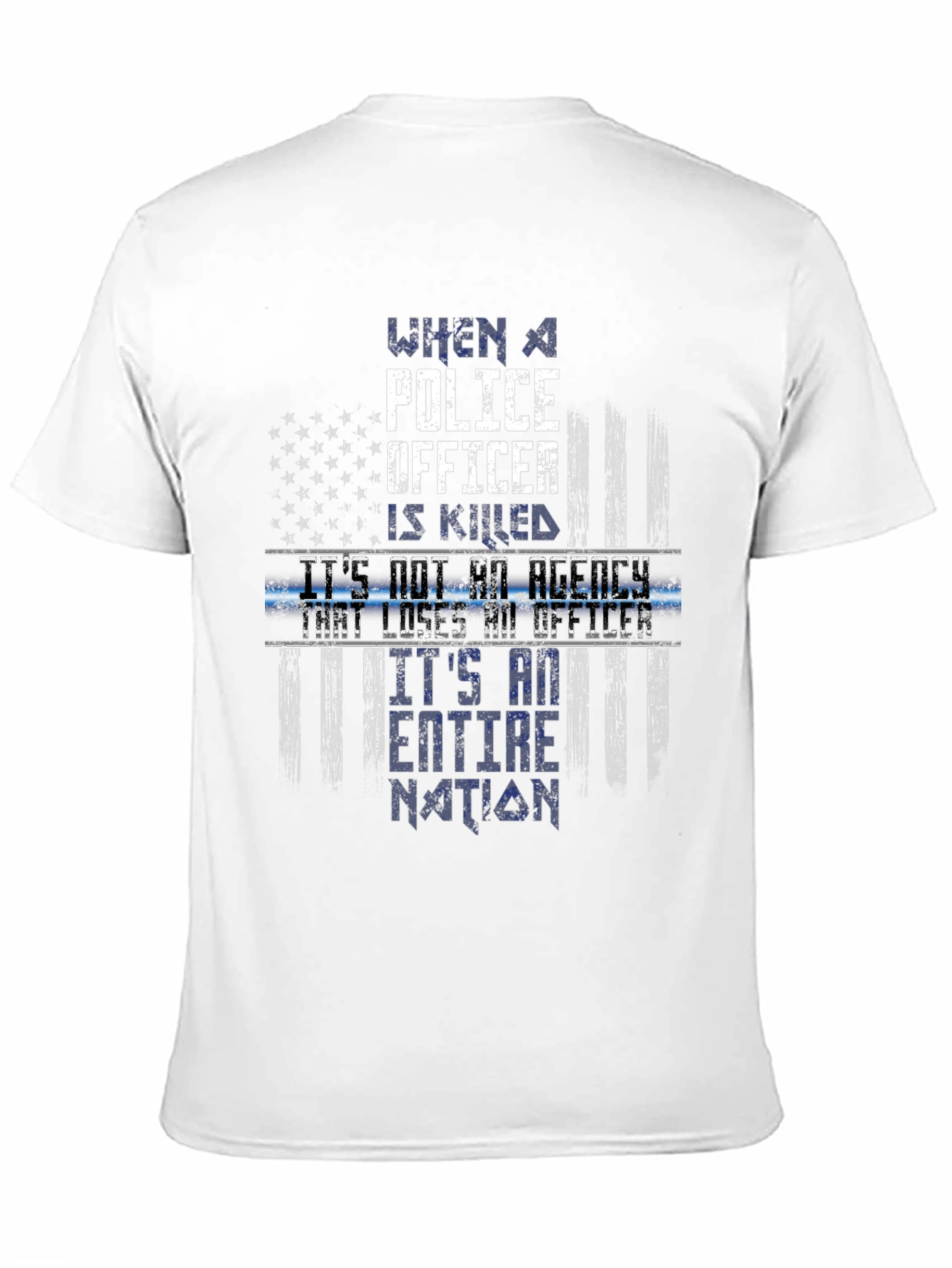 Police Officer Memorial T-Shirt - Fallen Hero Tribute