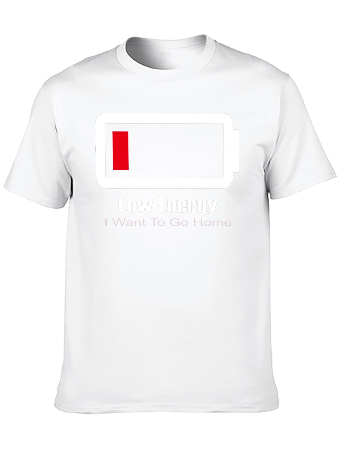 Low Energy Battery T-Shirt - Funny Graphic Tee