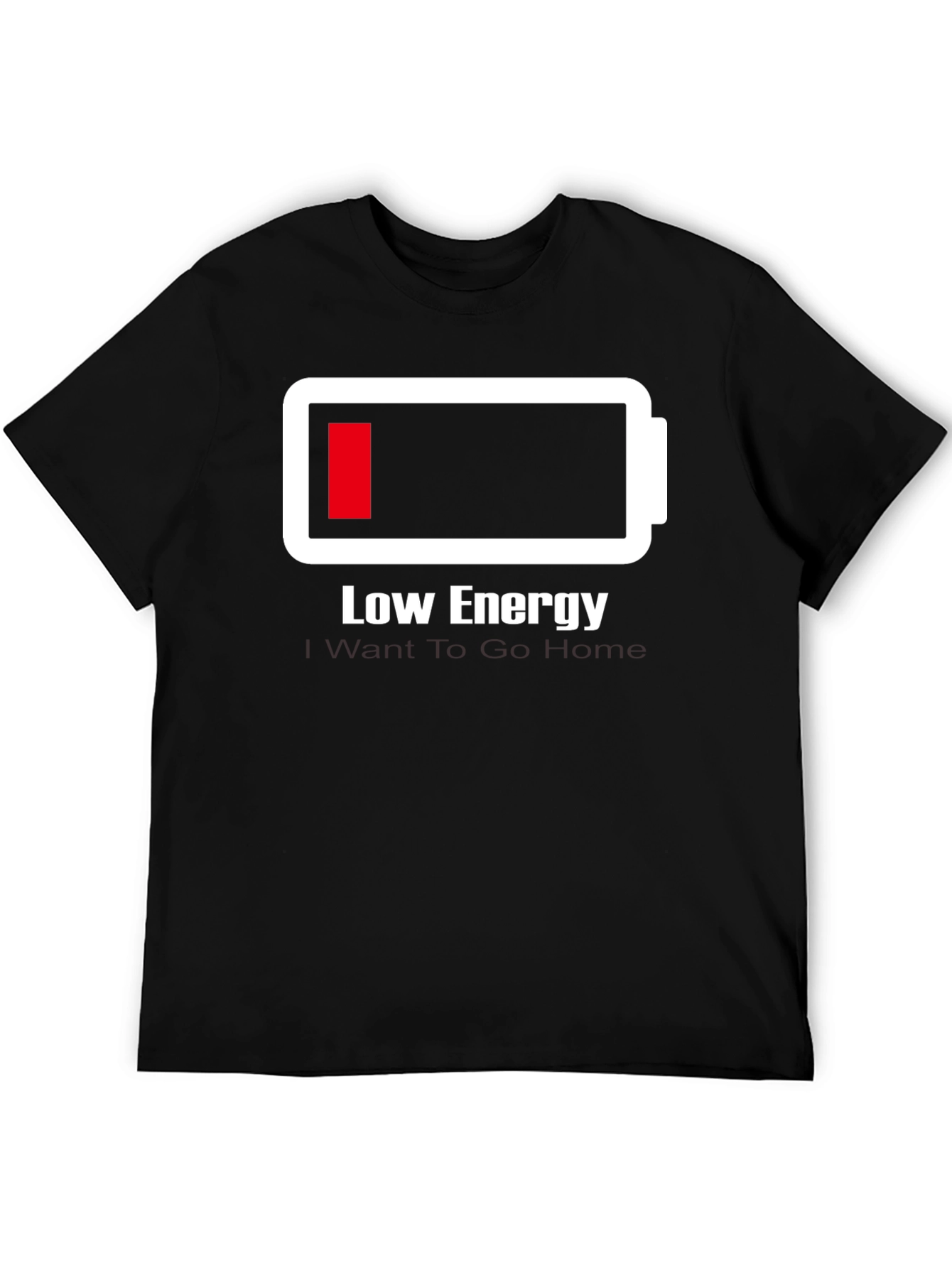 Low Energy Battery T-Shirt - Funny Graphic Tee