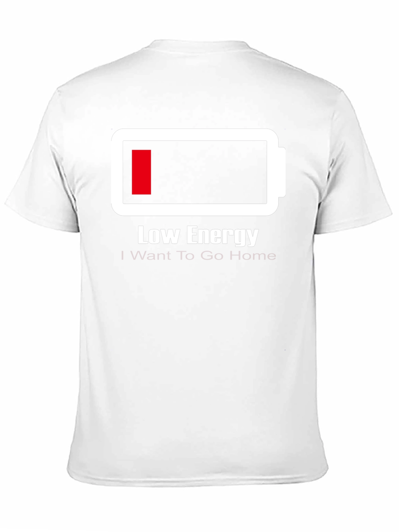 Low Energy Battery T-Shirt - Funny Graphic Tee