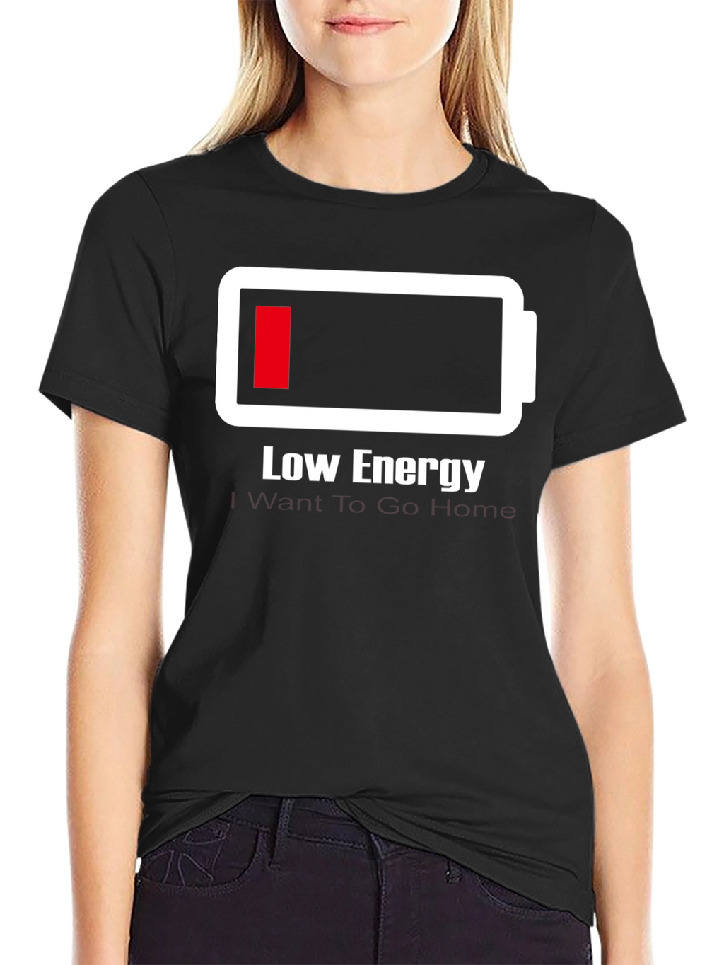 Low Energy Battery T-Shirt - Funny Graphic Tee