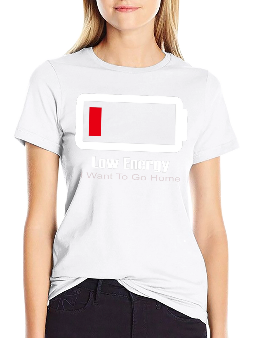 Low Energy Battery T-Shirt - Funny Graphic Tee