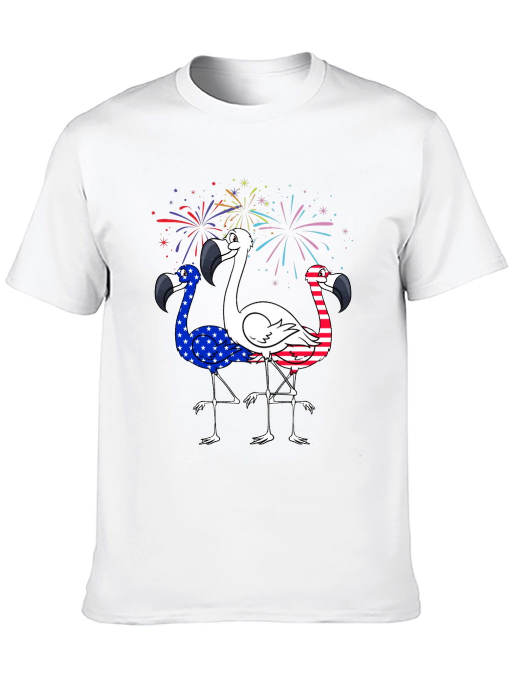 Patriotic Flamingo T-Shirt - USA Pride