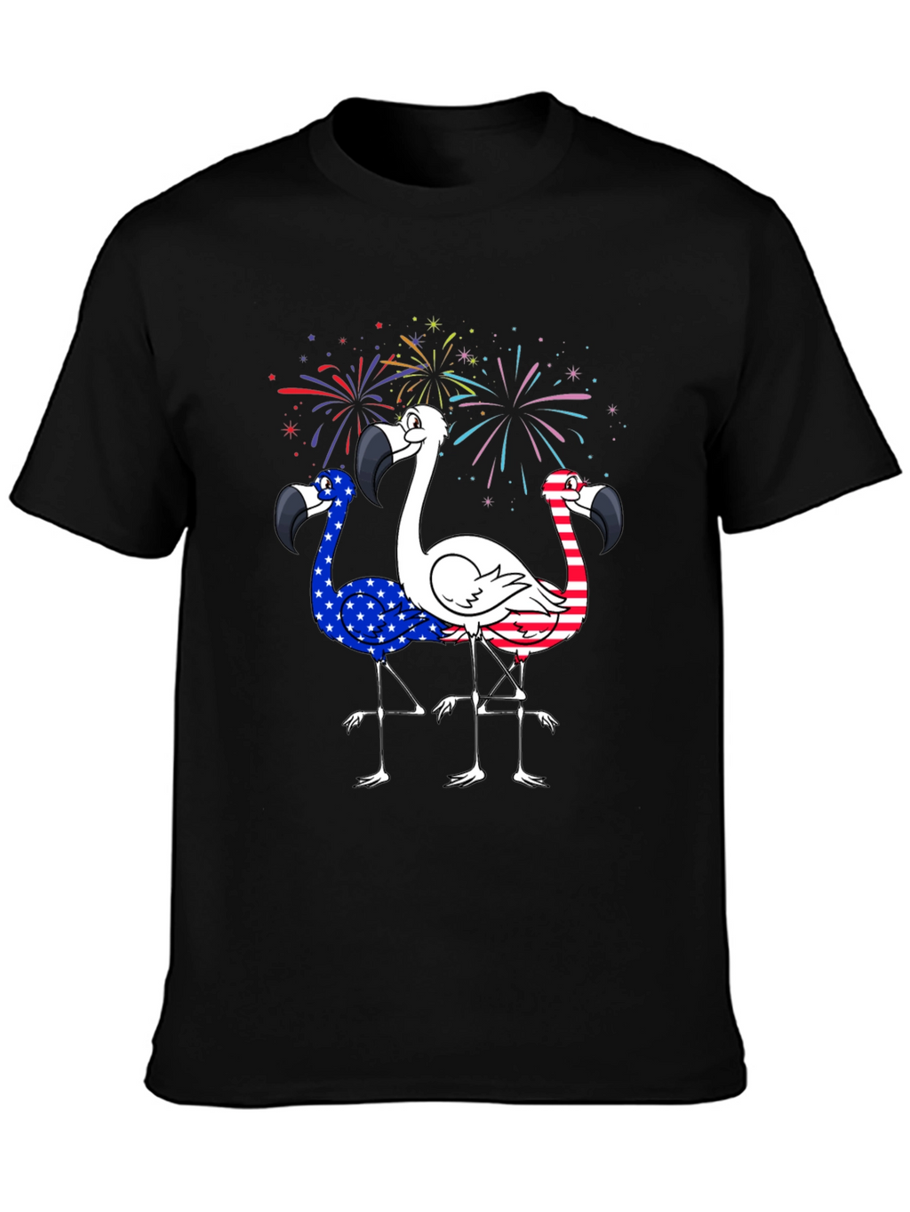 Patriotic Flamingo T-Shirt - USA Pride