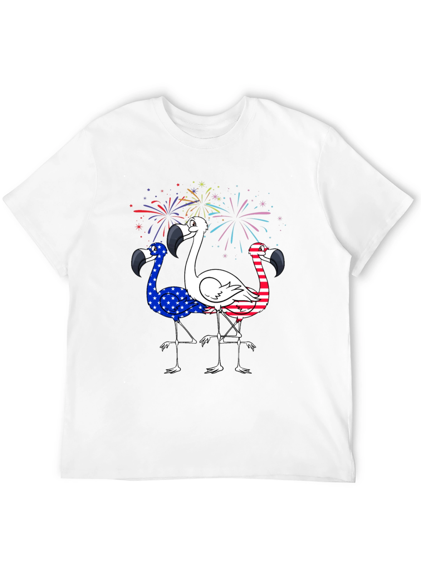 Patriotic Flamingo T-Shirt - USA Pride