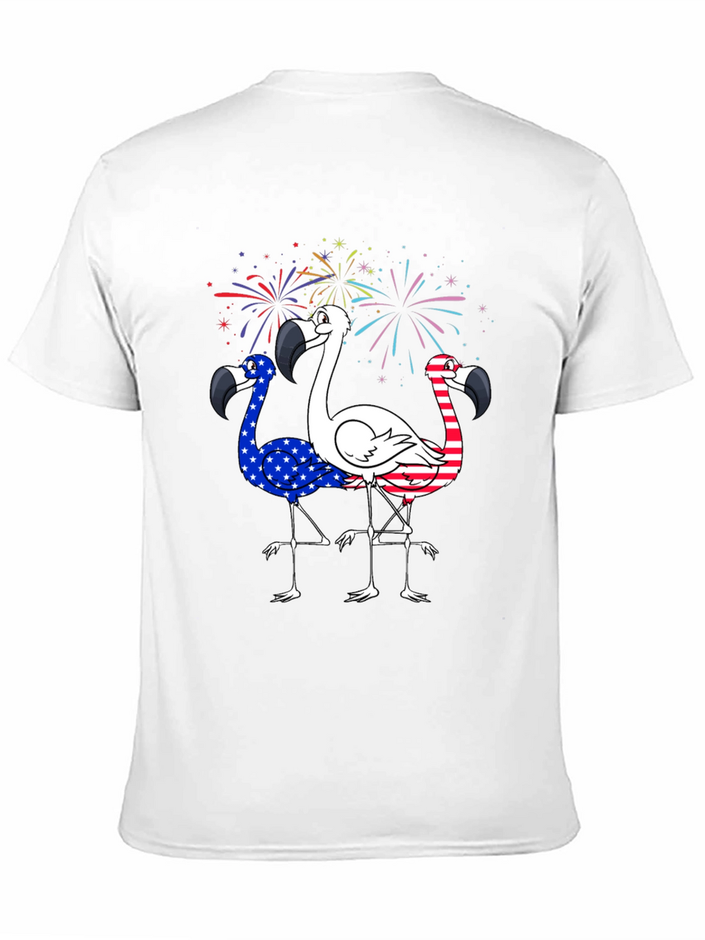 Patriotic Flamingo T-Shirt - USA Pride