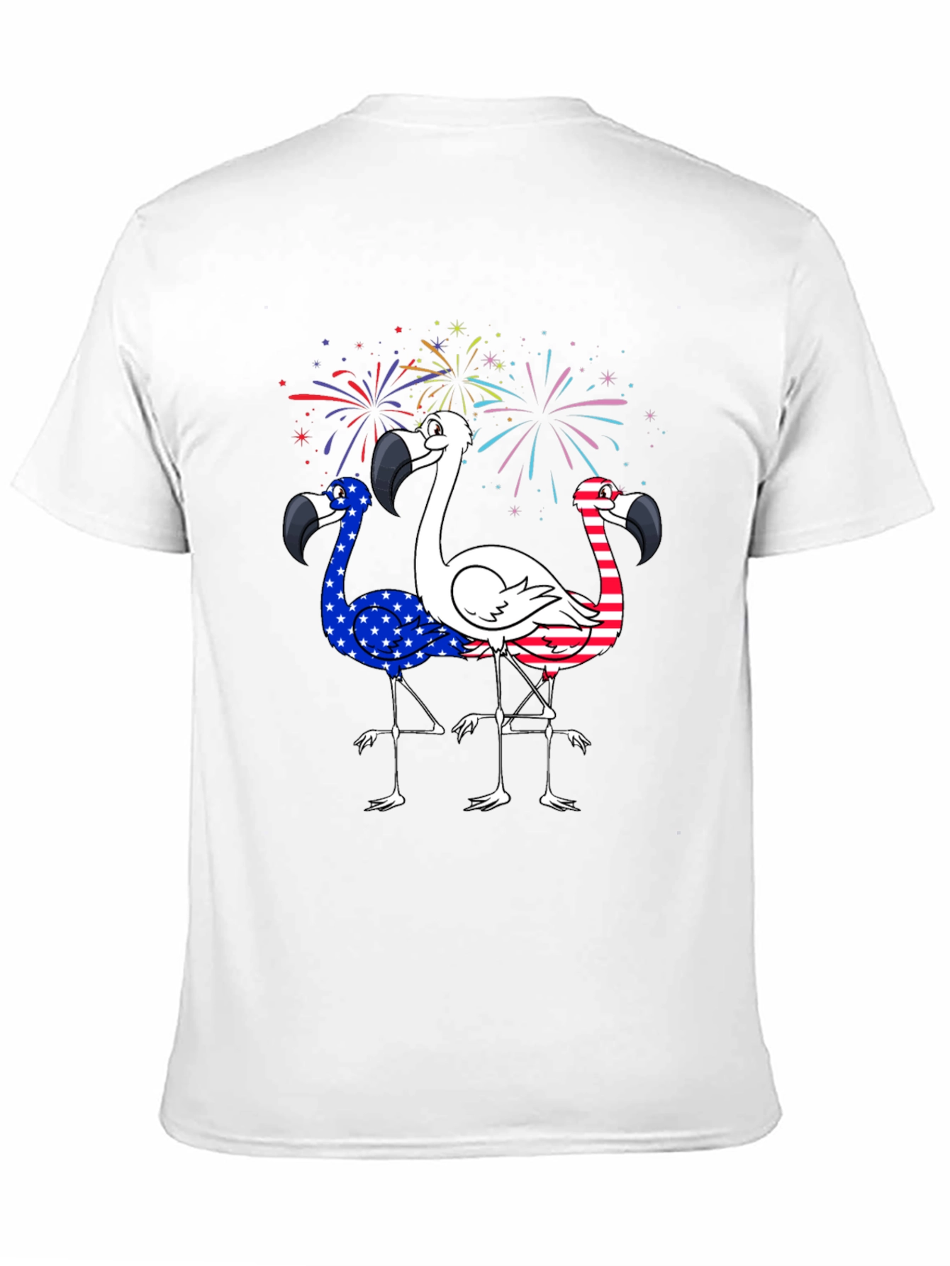 Patriotic Flamingo T-Shirt - USA Pride