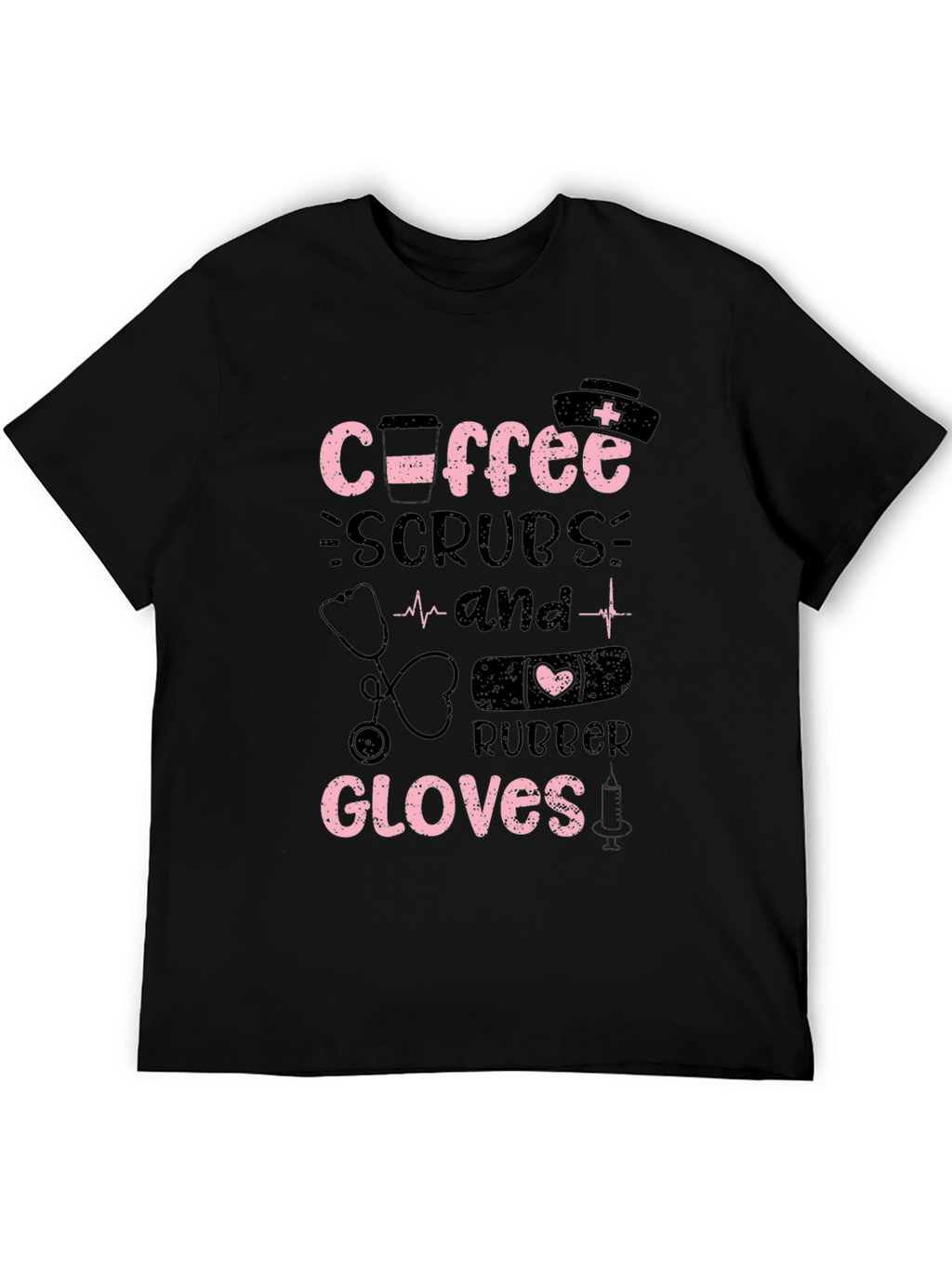 Coffee Scrubs Rubber Gloves T-Shirt - Nurse Life Apparel