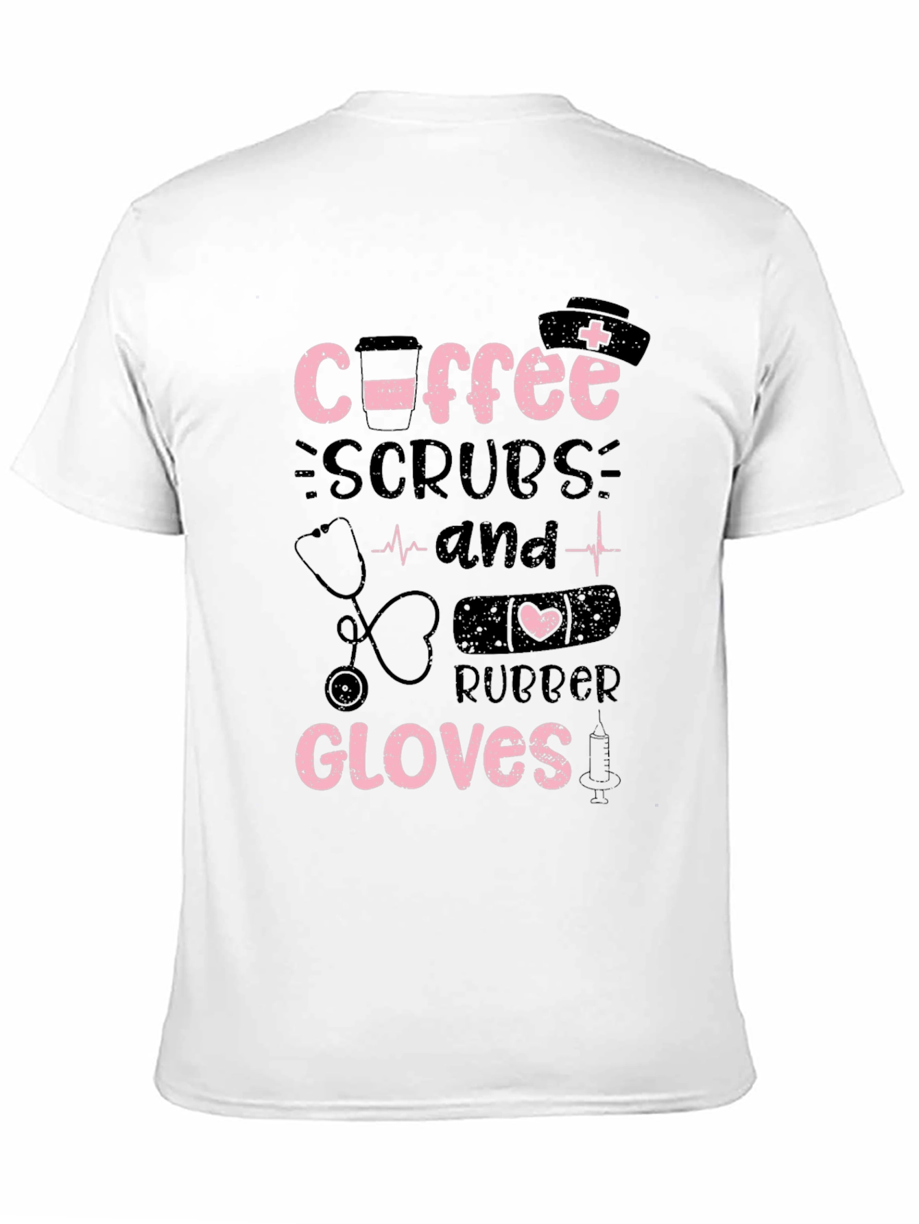 Coffee Scrubs Rubber Gloves T-Shirt - Nurse Life Apparel