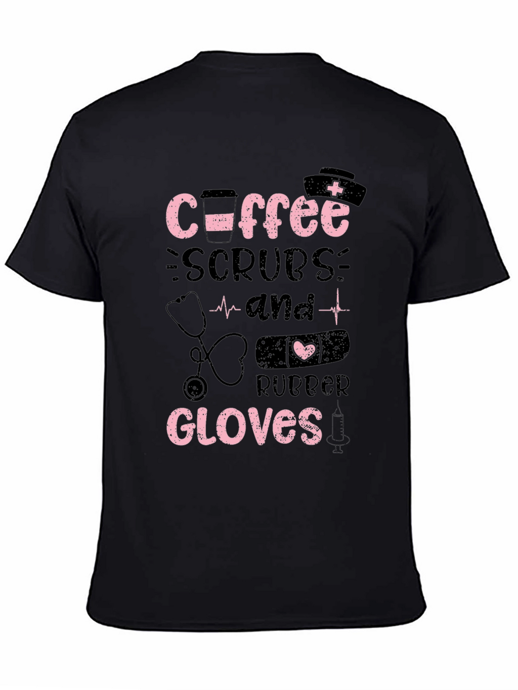 Coffee Scrubs Rubber Gloves T-Shirt - Nurse Life Apparel