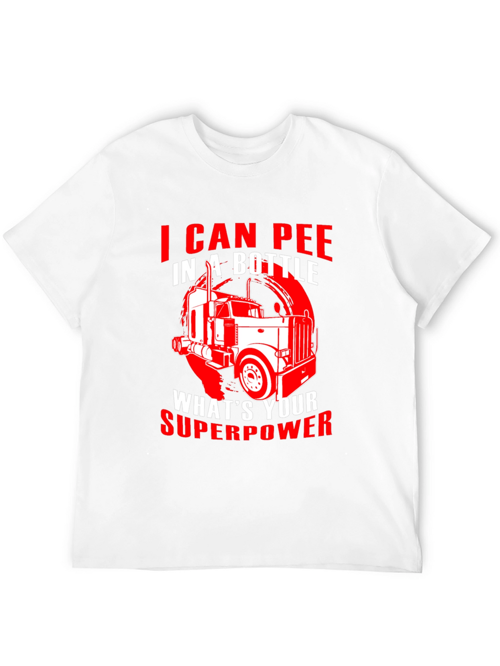Trucker Superpower Graphic T-Shirt