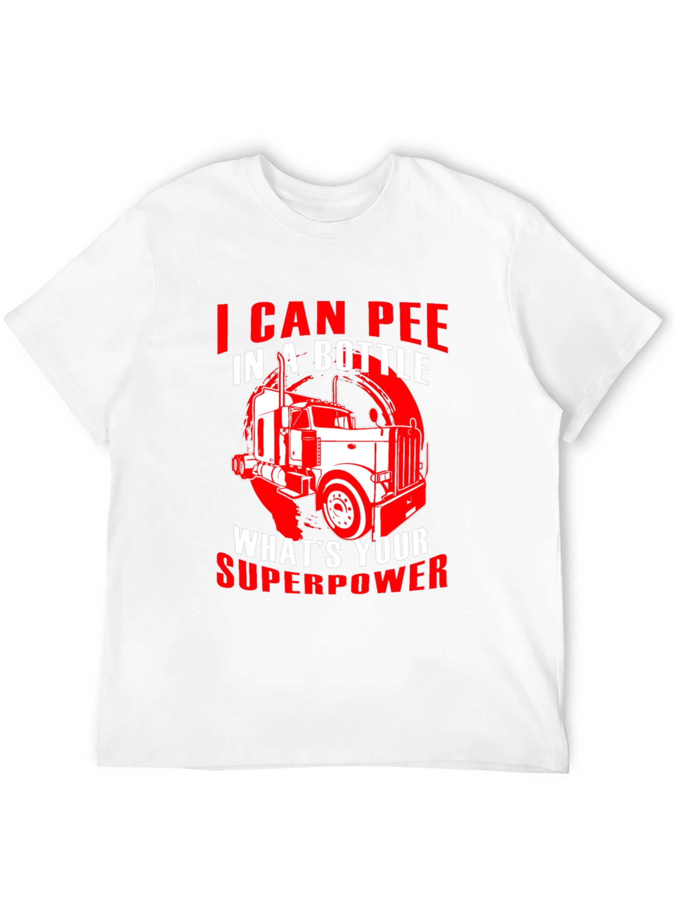 Trucker Superpower Graphic T-Shirt