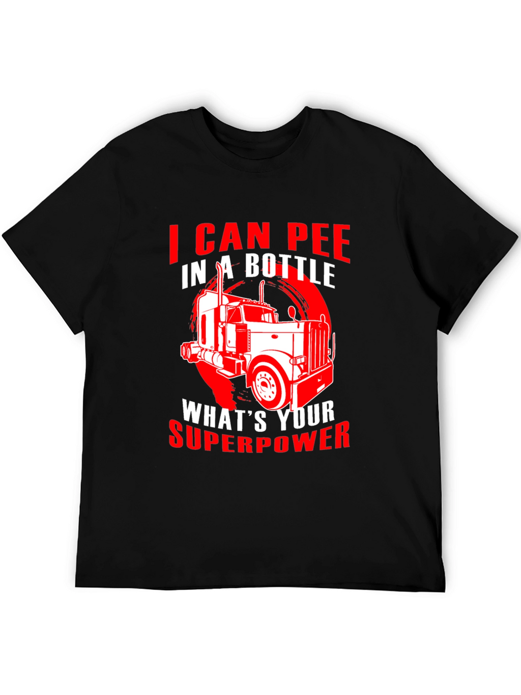 Trucker Superpower Graphic T-Shirt