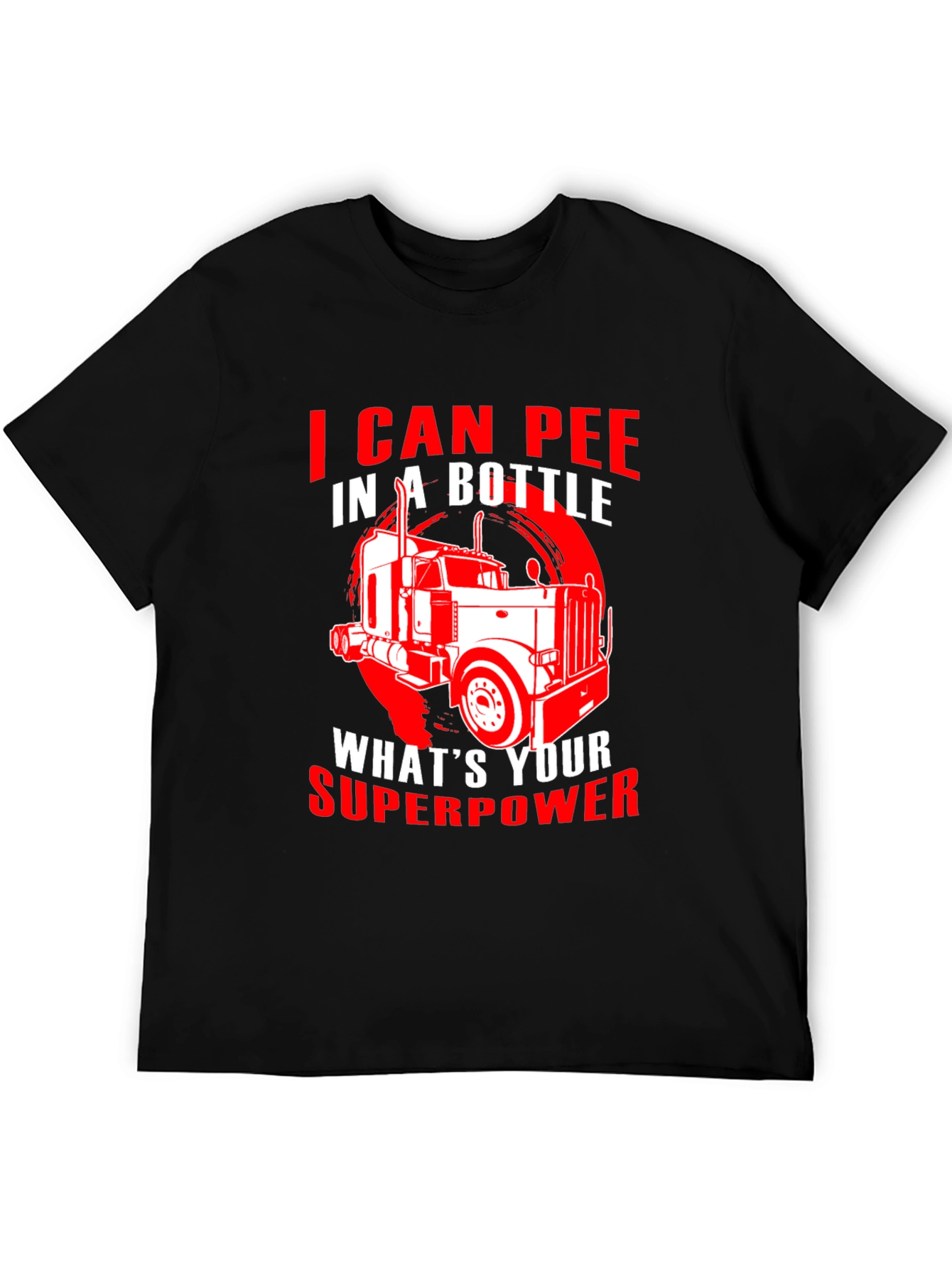 Trucker Superpower Graphic T-Shirt