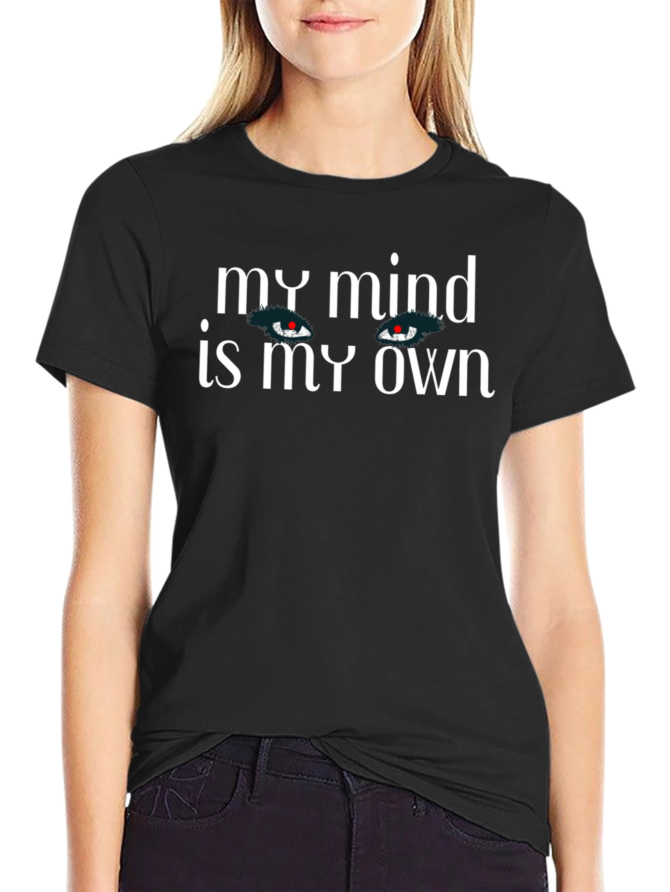 My Mind Is My Own Graphic Tee - Black