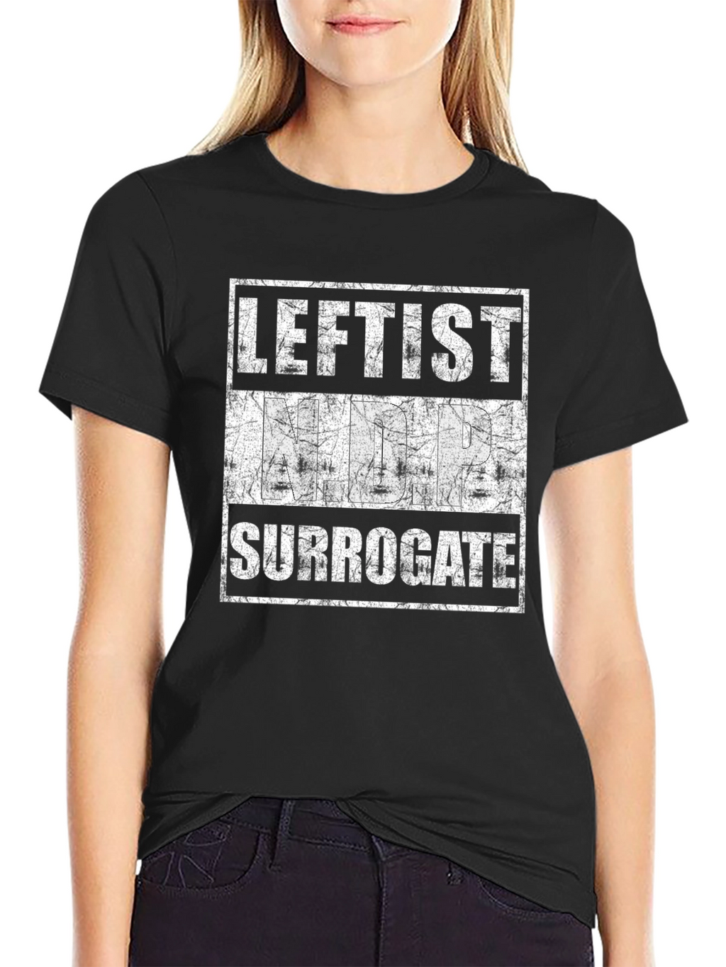 Leftist Surrogate Graphic T-Shirt - Black