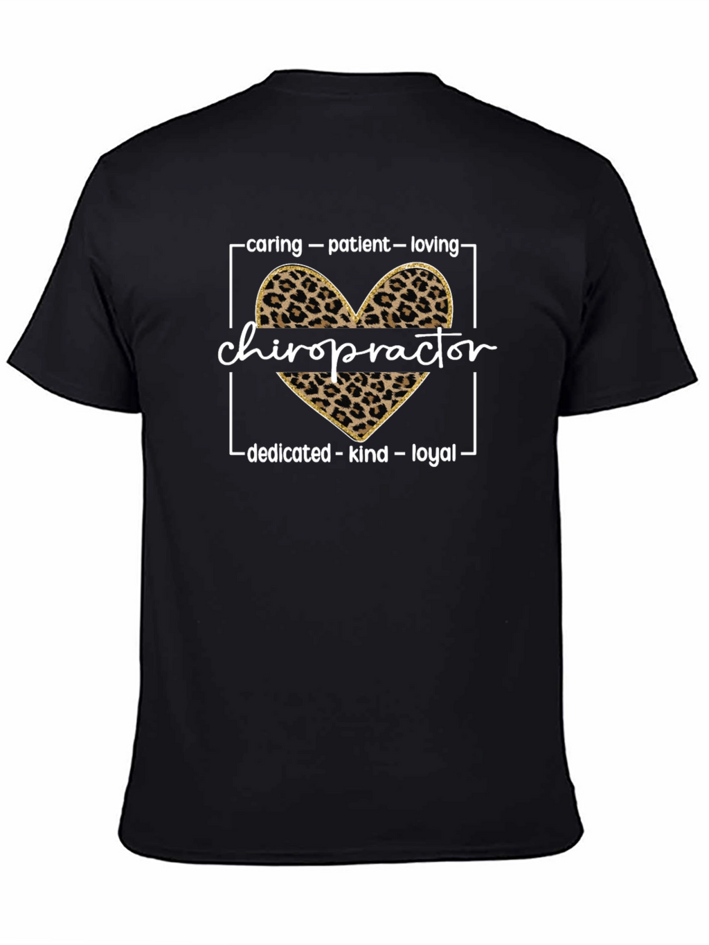Chiropractor Leopard Print Heart Tee