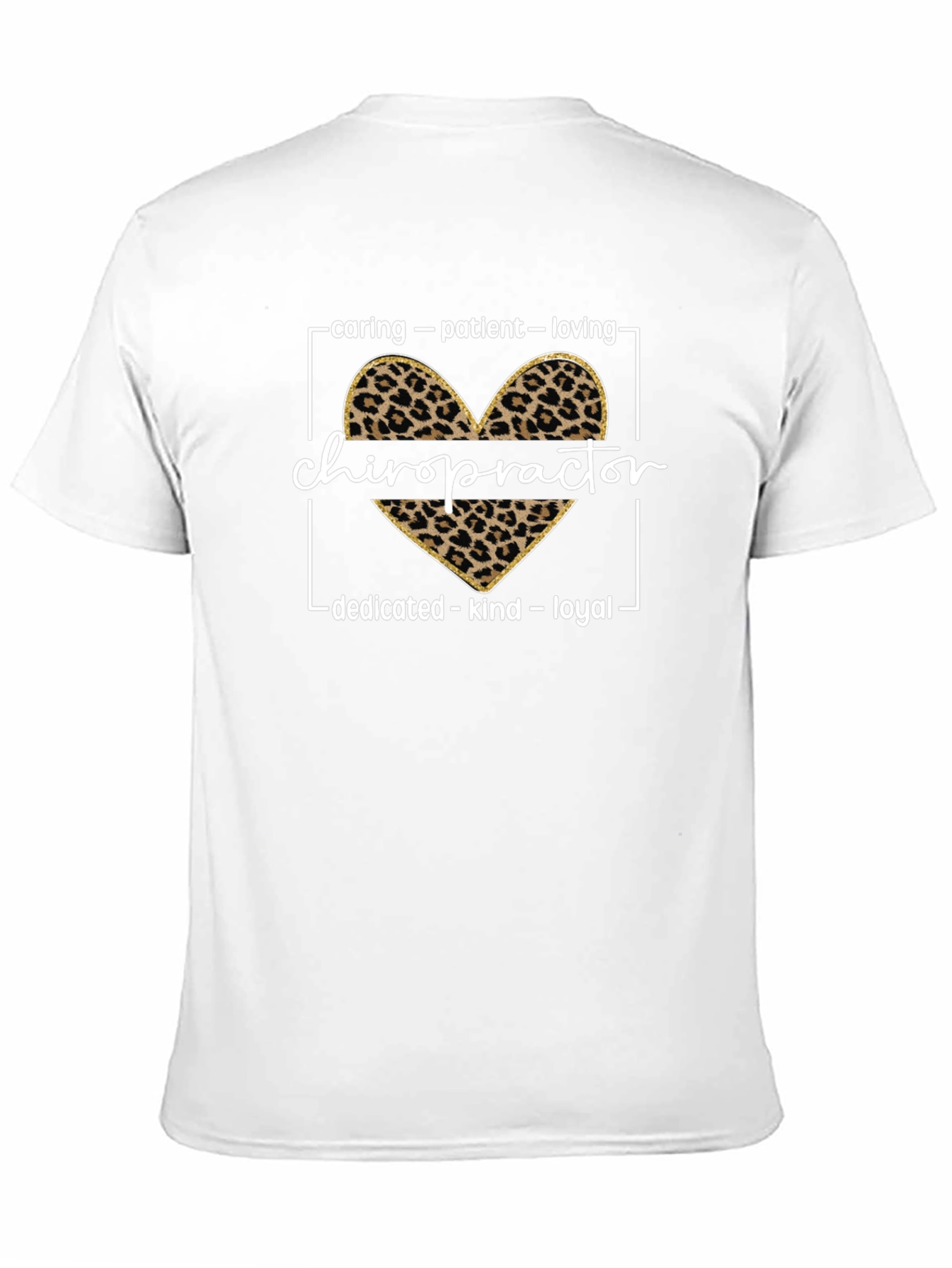 Chiropractor Leopard Print Heart Tee