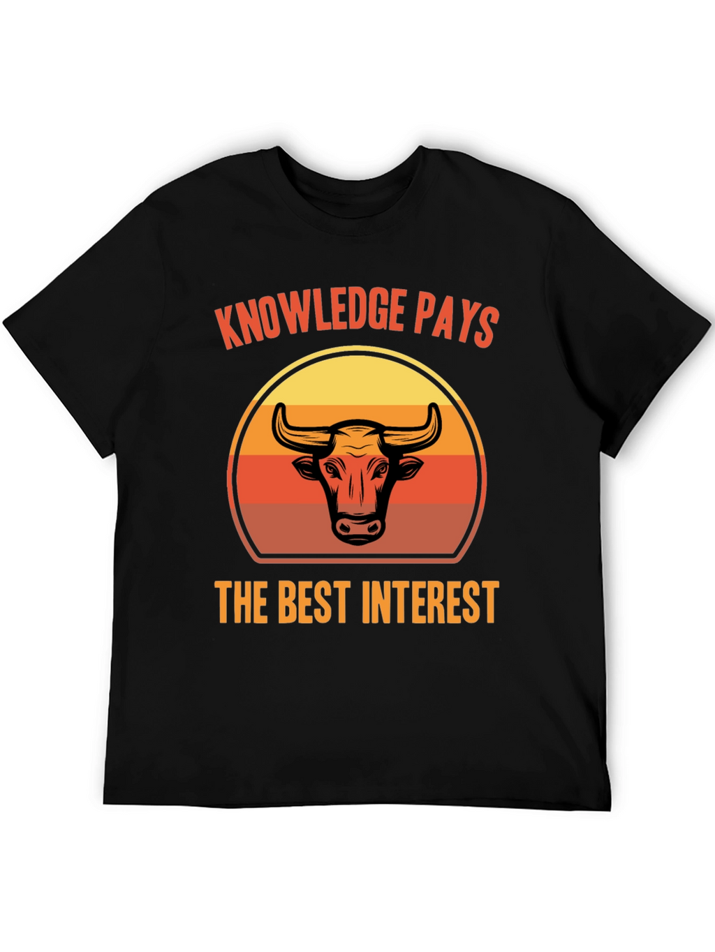 Knowledge Pays Bull Graphic Tee