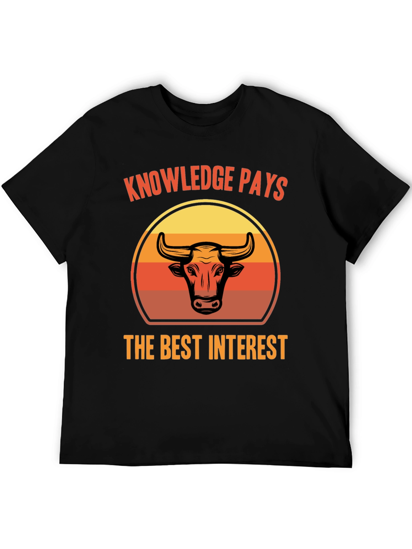 Knowledge Pays Bull Graphic Tee