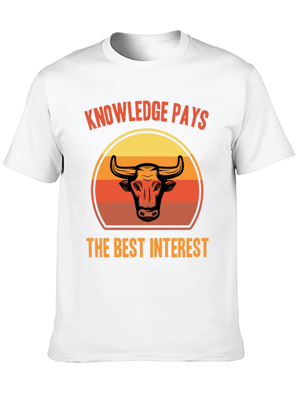 Knowledge Pays Bull Graphic Tee