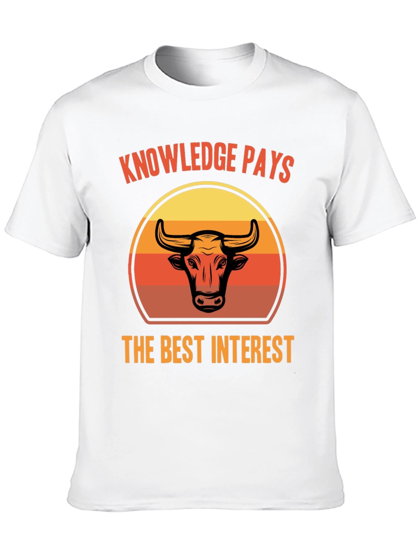 Knowledge Pays Bull Graphic Tee