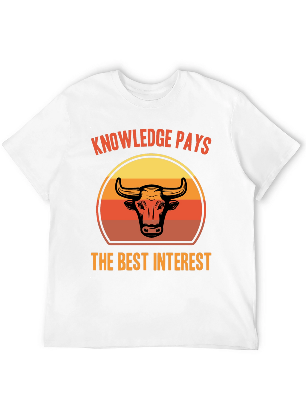 Knowledge Pays Bull Graphic Tee