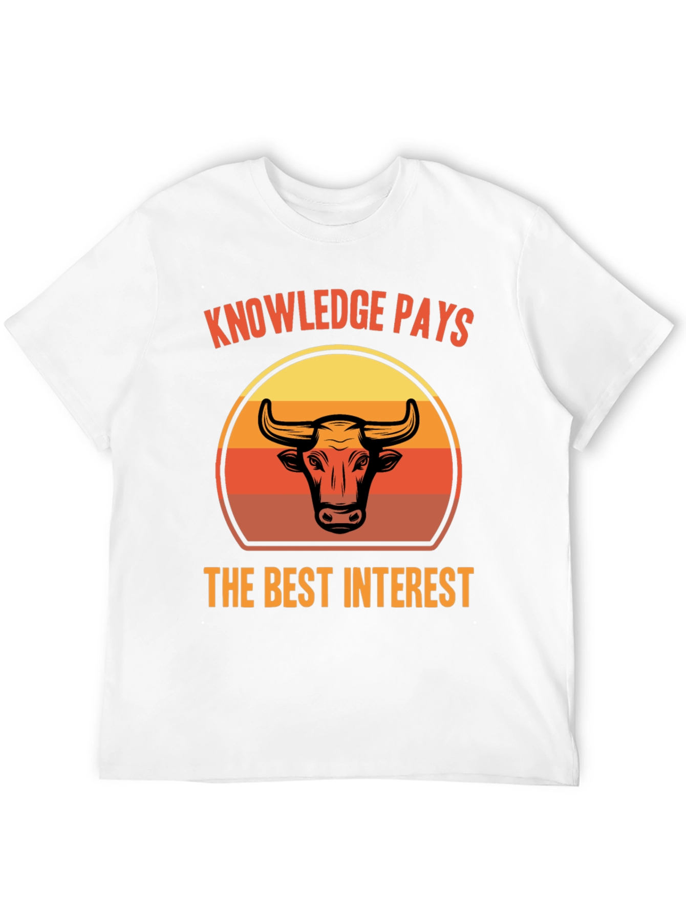 Knowledge Pays Bull Graphic Tee