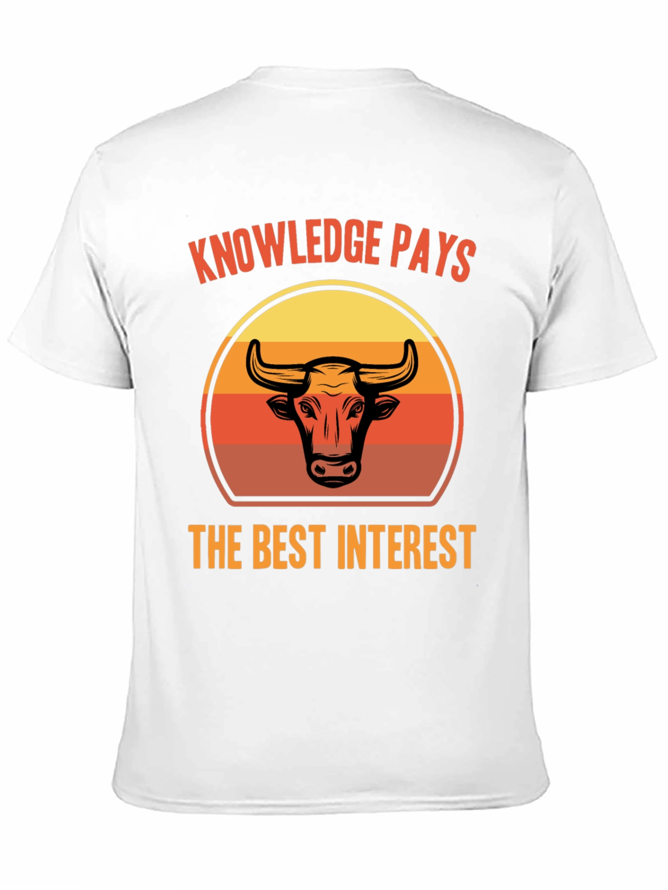 Knowledge Pays Bull Graphic Tee