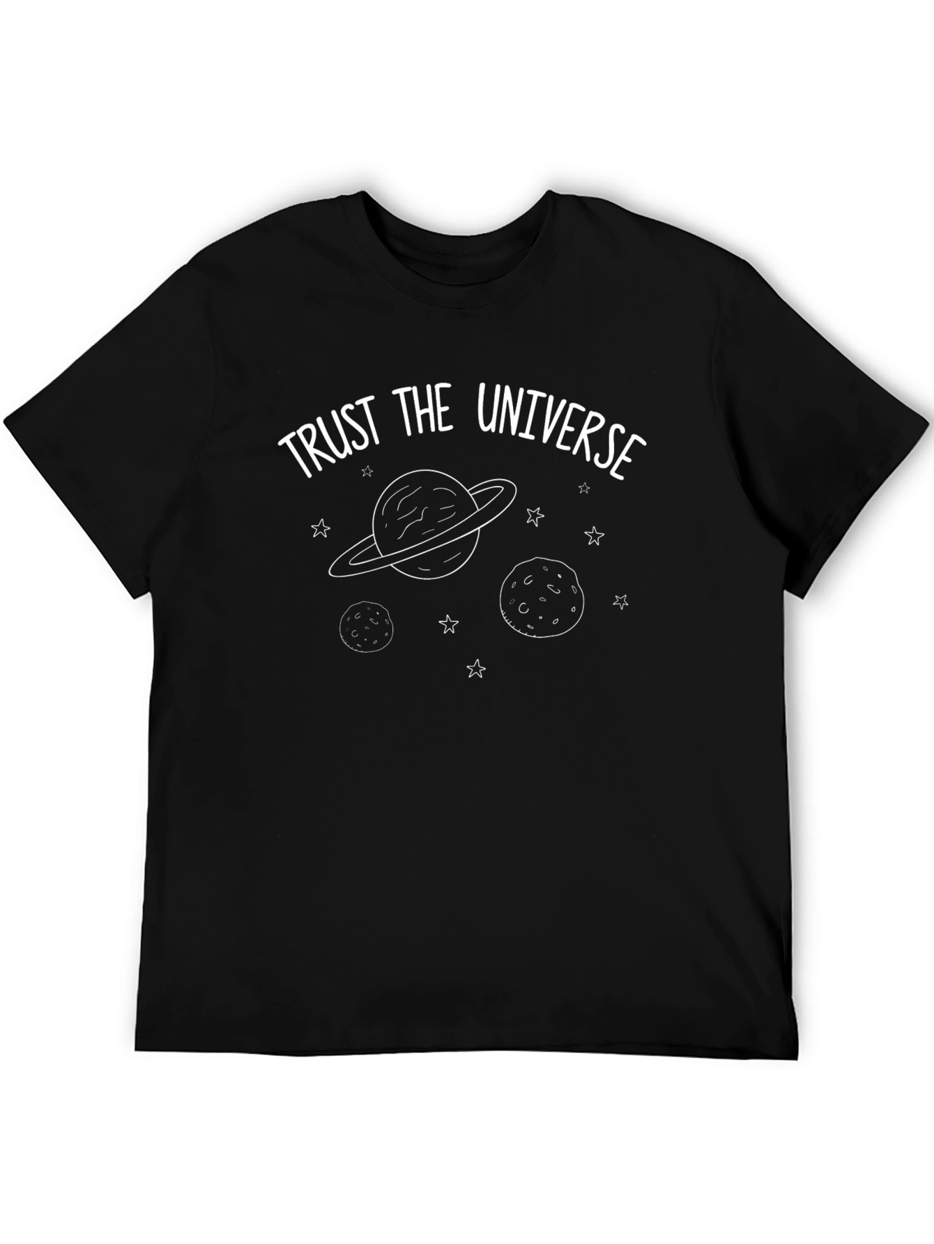 Trust the Universe Black Graphic T-Shirt