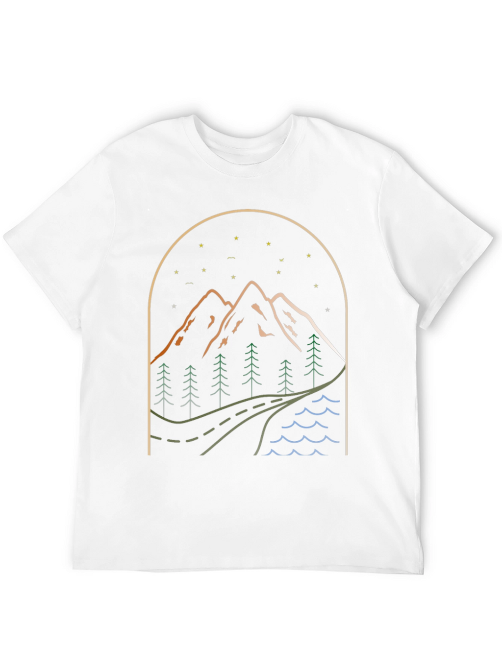 Mountainscape Graphic Tee - Nature Adventure Shirt