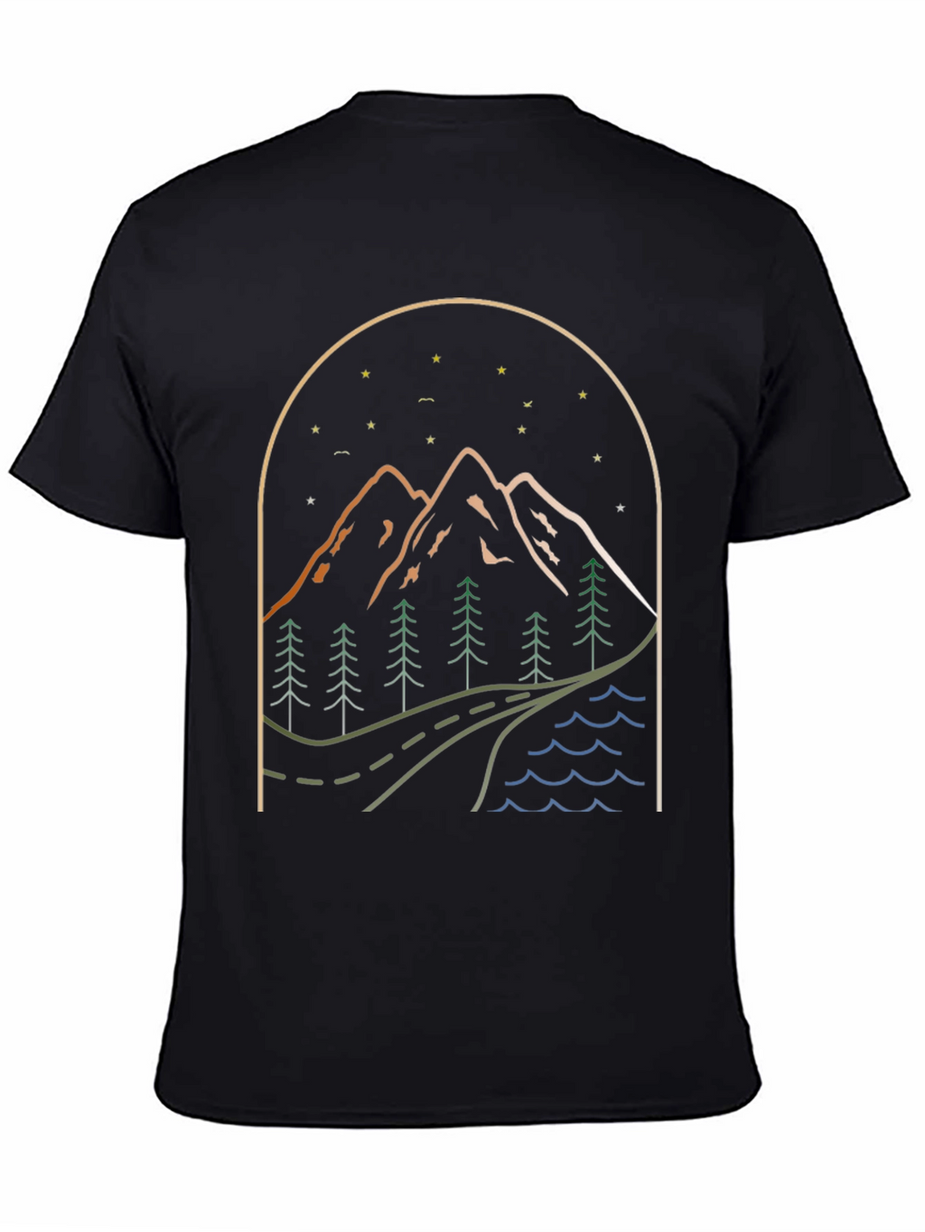 Mountainscape Graphic Tee - Nature Adventure Shirt
