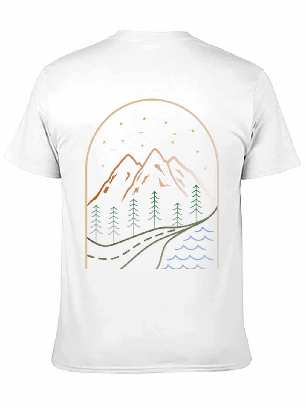 Mountainscape Graphic Tee - Nature Adventure Shirt