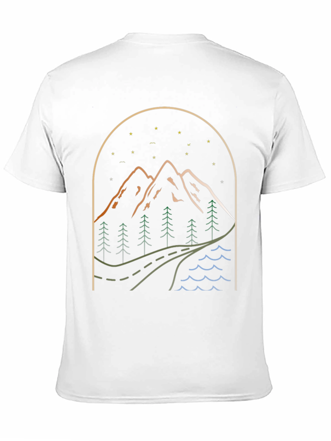 Mountainscape Graphic Tee - Nature Adventure Shirt
