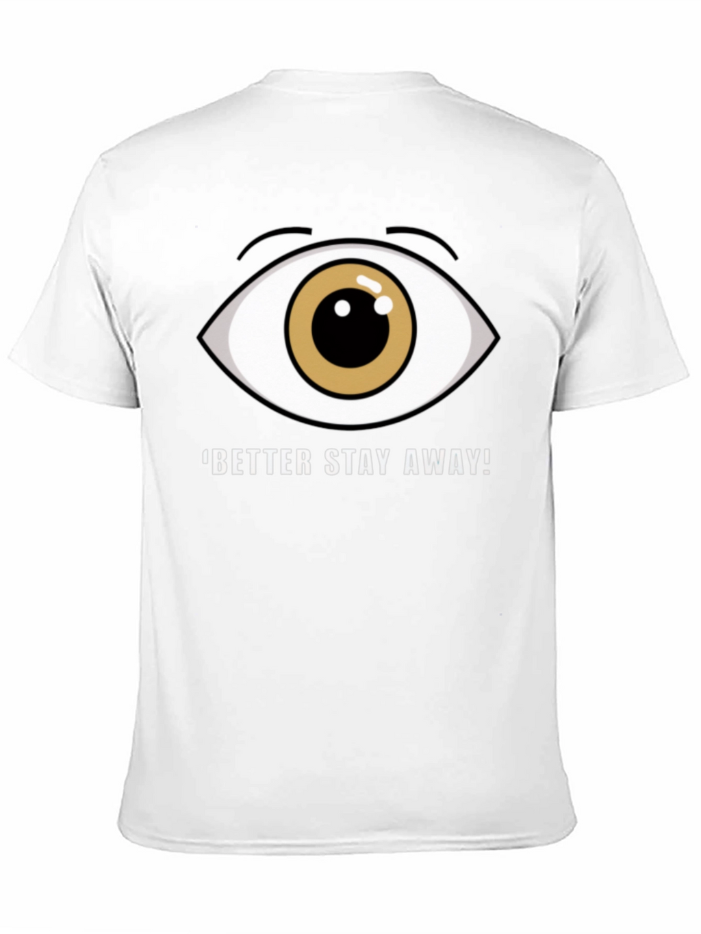 Eye Graphic Black T-Shirt - Stay Away!