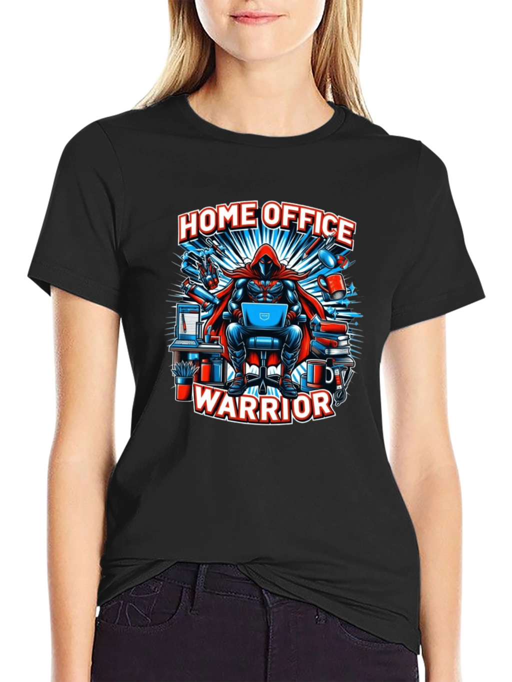 Home Office Warrior T-Shirt - Gamer Geek Tee