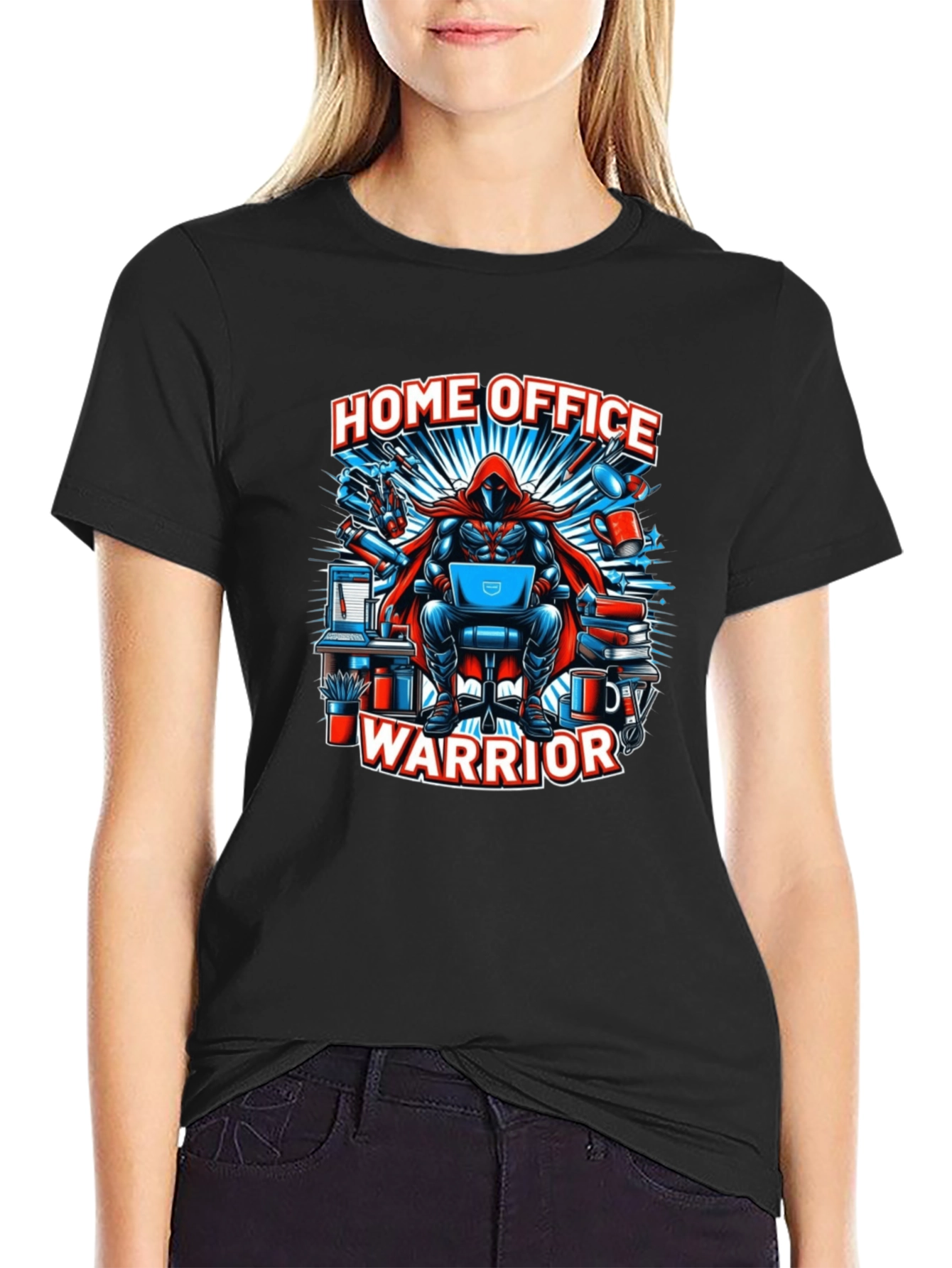 Home Office Warrior T-Shirt - Gamer Geek Tee