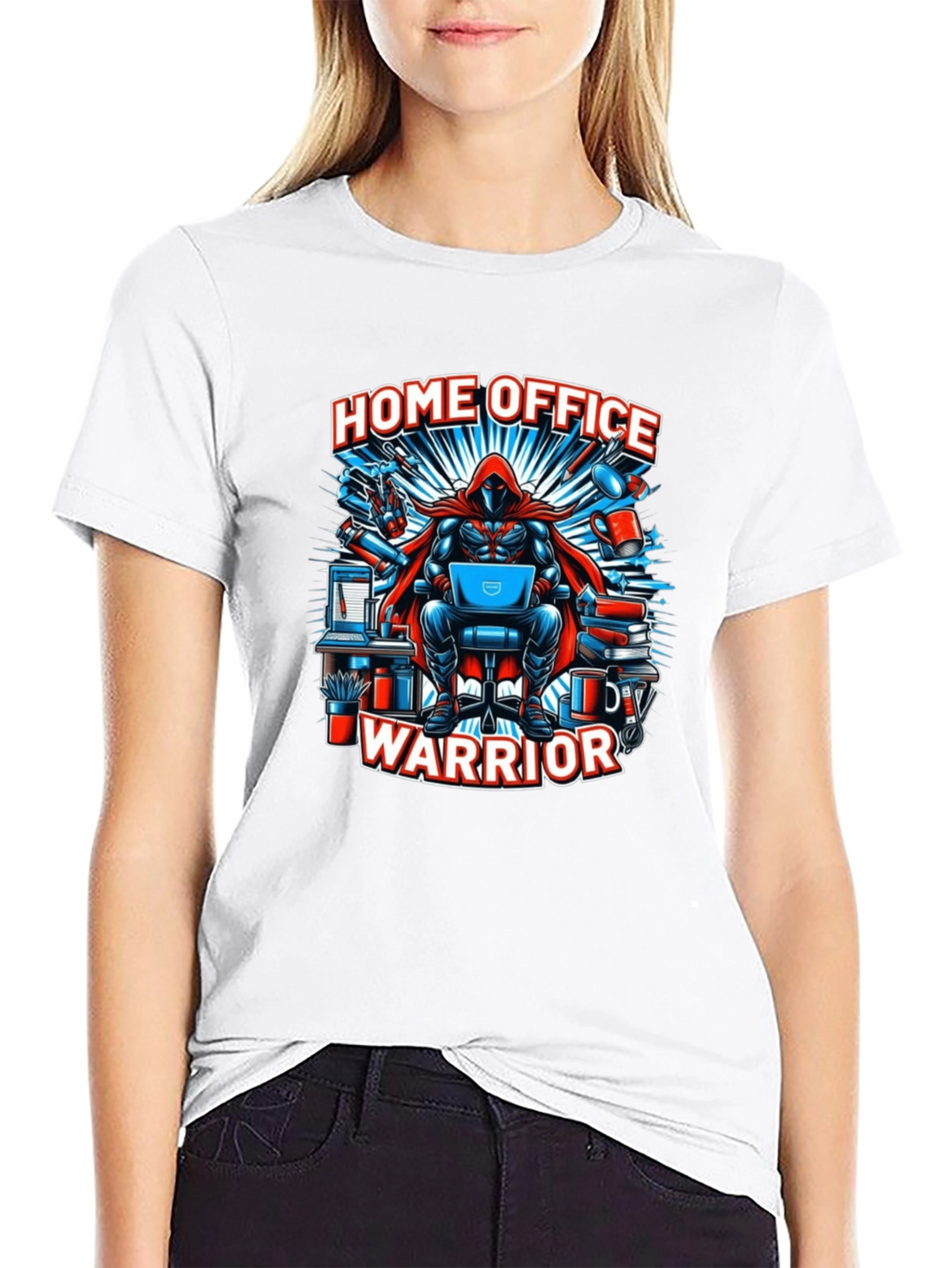 Home Office Warrior T-Shirt - Gamer Geek Tee