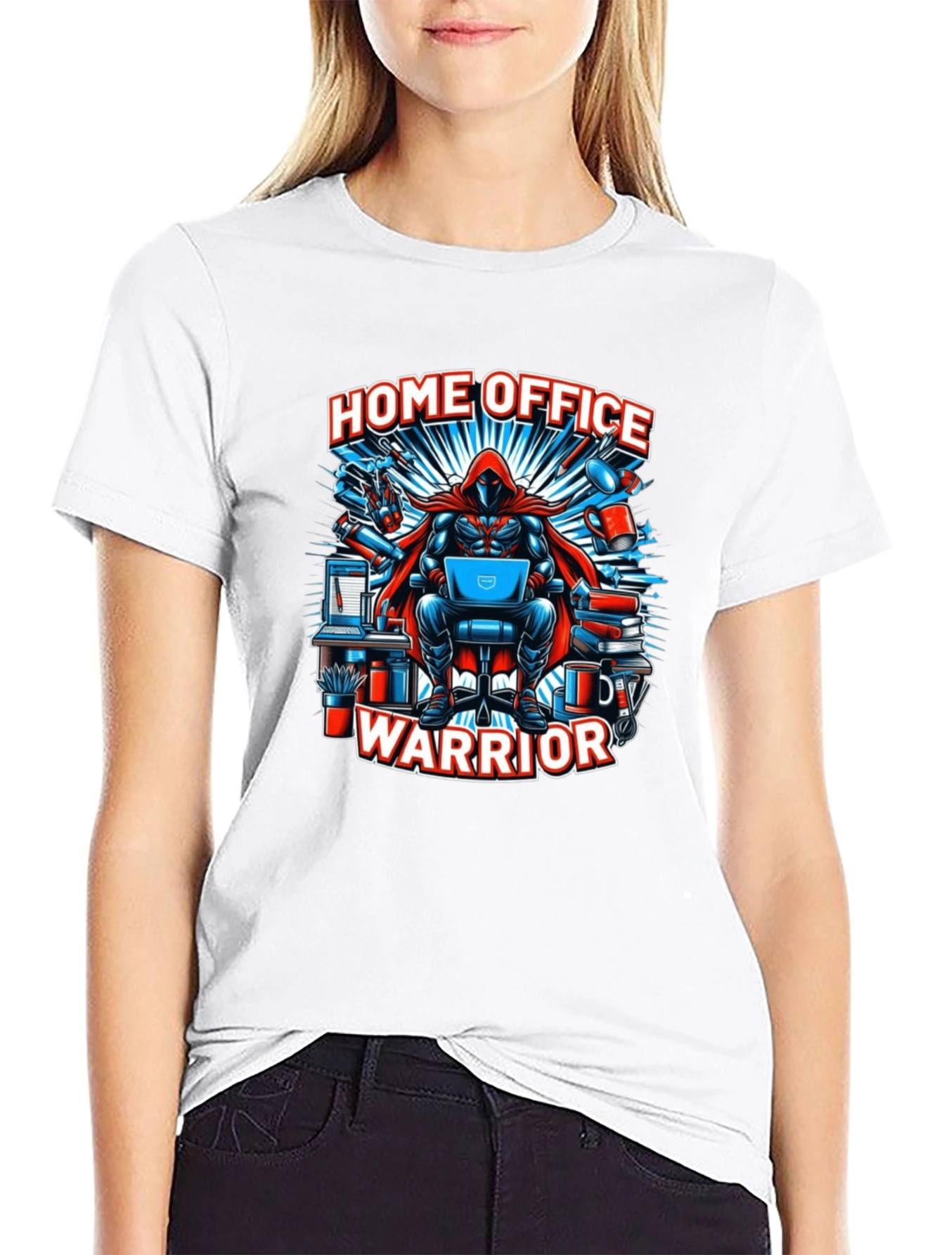 Home Office Warrior T-Shirt - Gamer Geek Tee