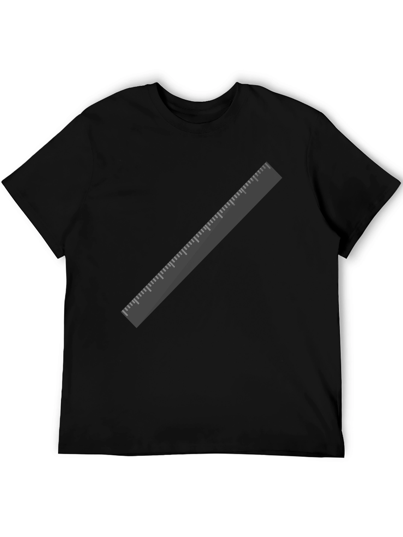 Ruler Graphic Tee - Mens Black T-Shirt