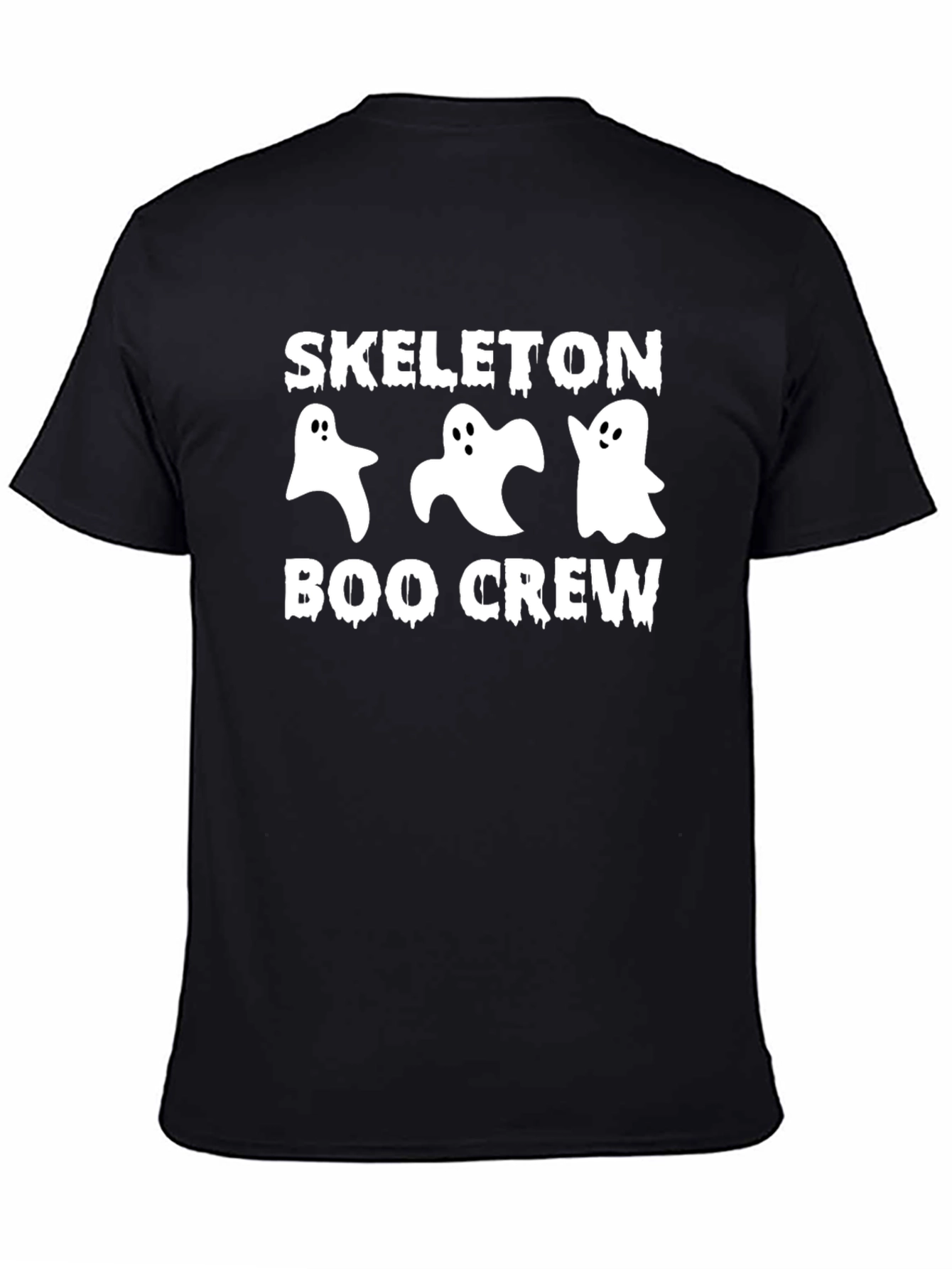 Skeleton Boo Crew Graphic T-Shirt - Halloween