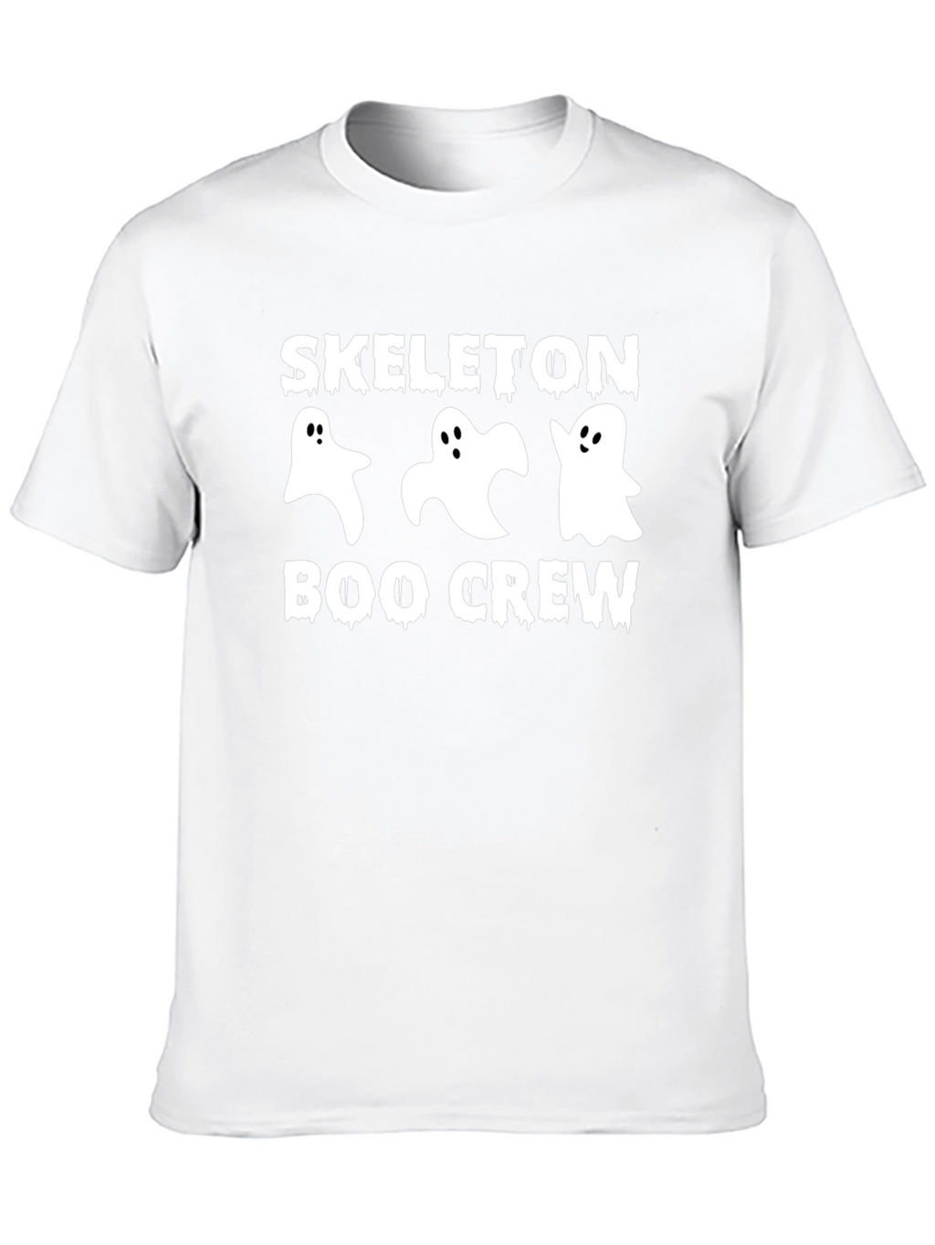 Skeleton Boo Crew Graphic T-Shirt - Halloween