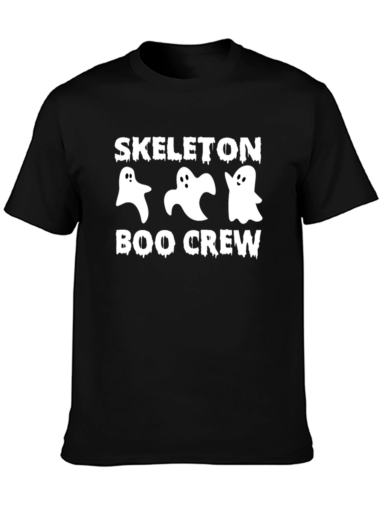 Skeleton Boo Crew Graphic T-Shirt - Halloween