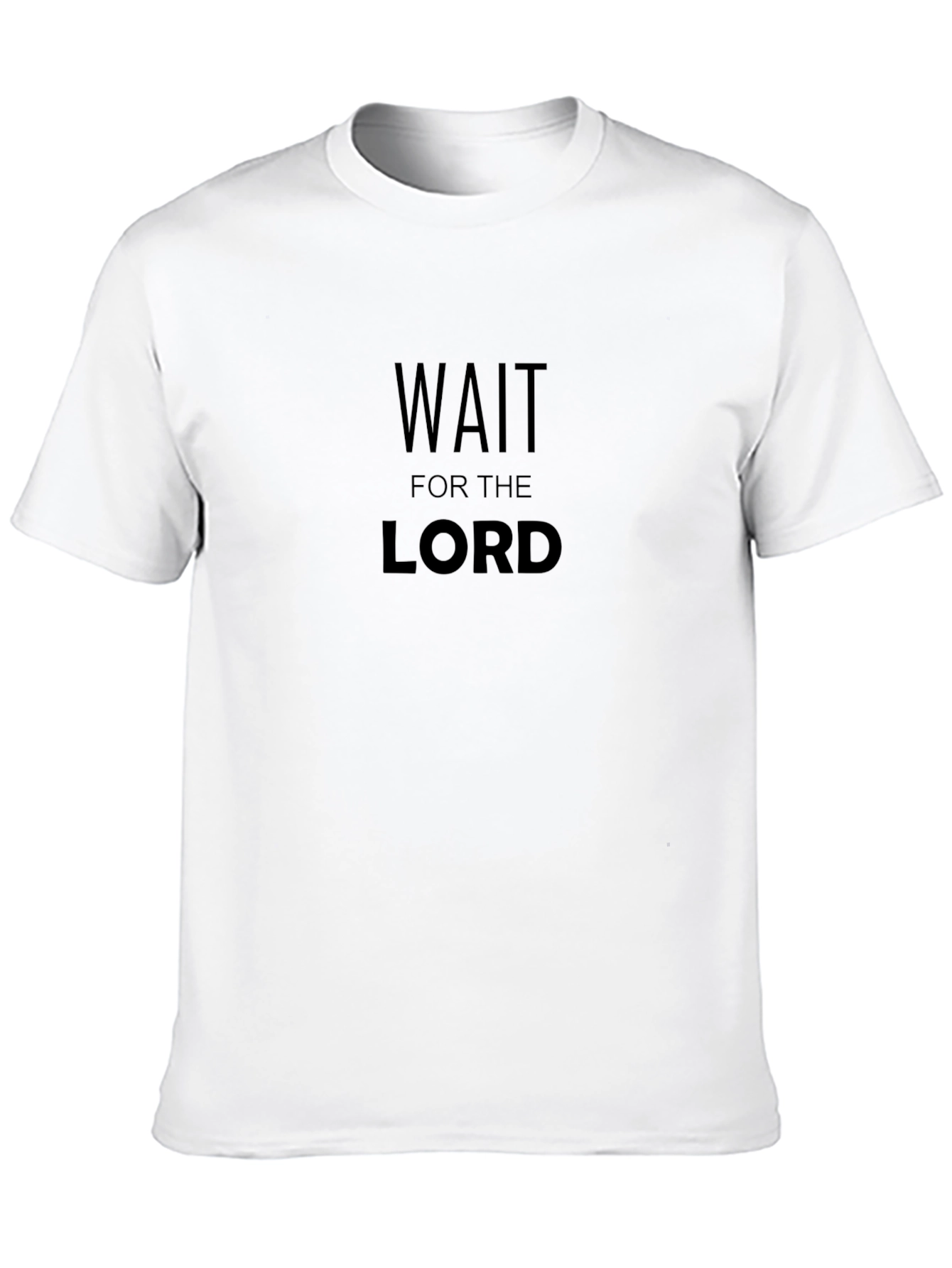 Wait for the Lord - Christian T-Shirt
