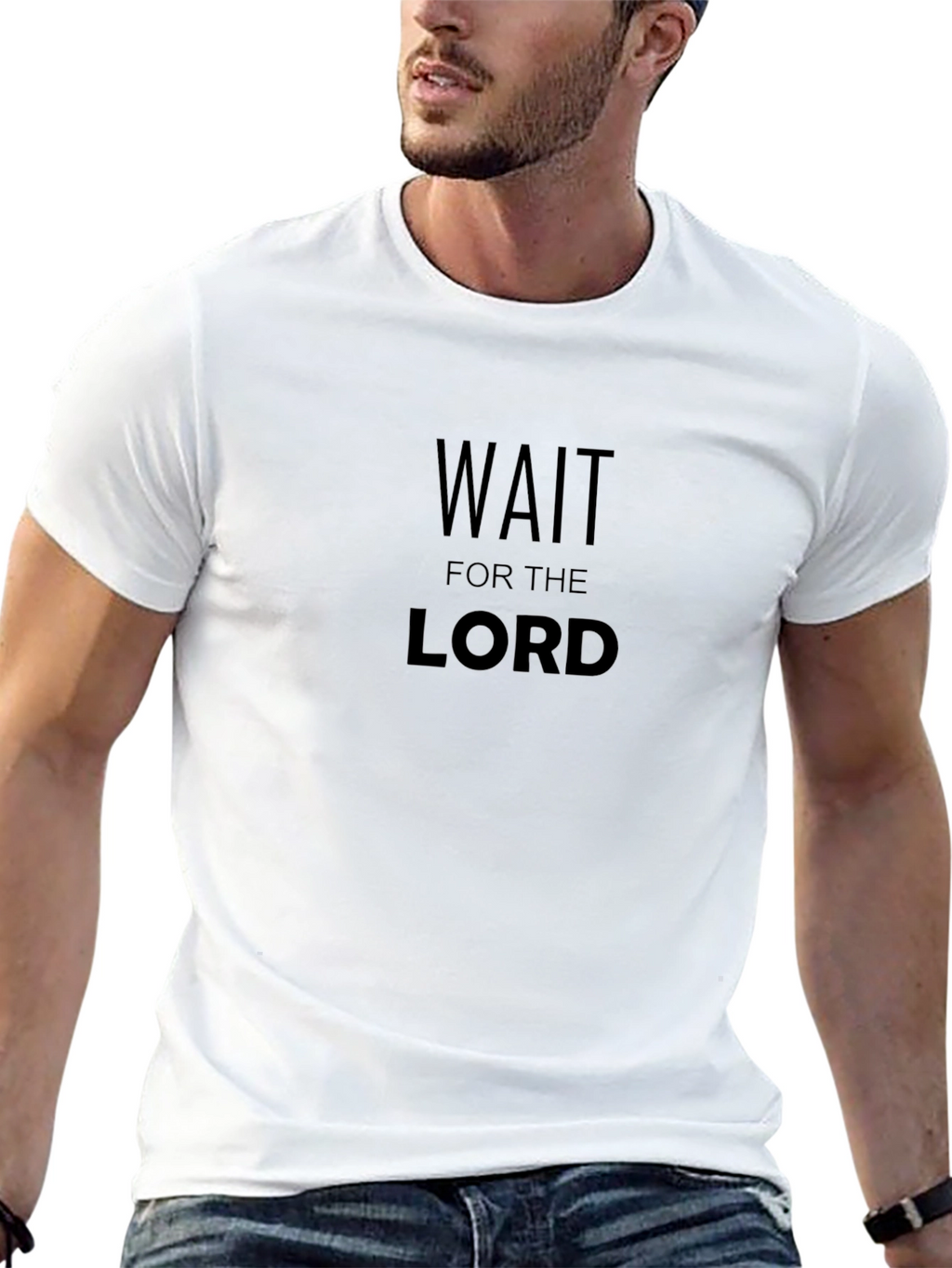Wait for the Lord - Christian T-Shirt