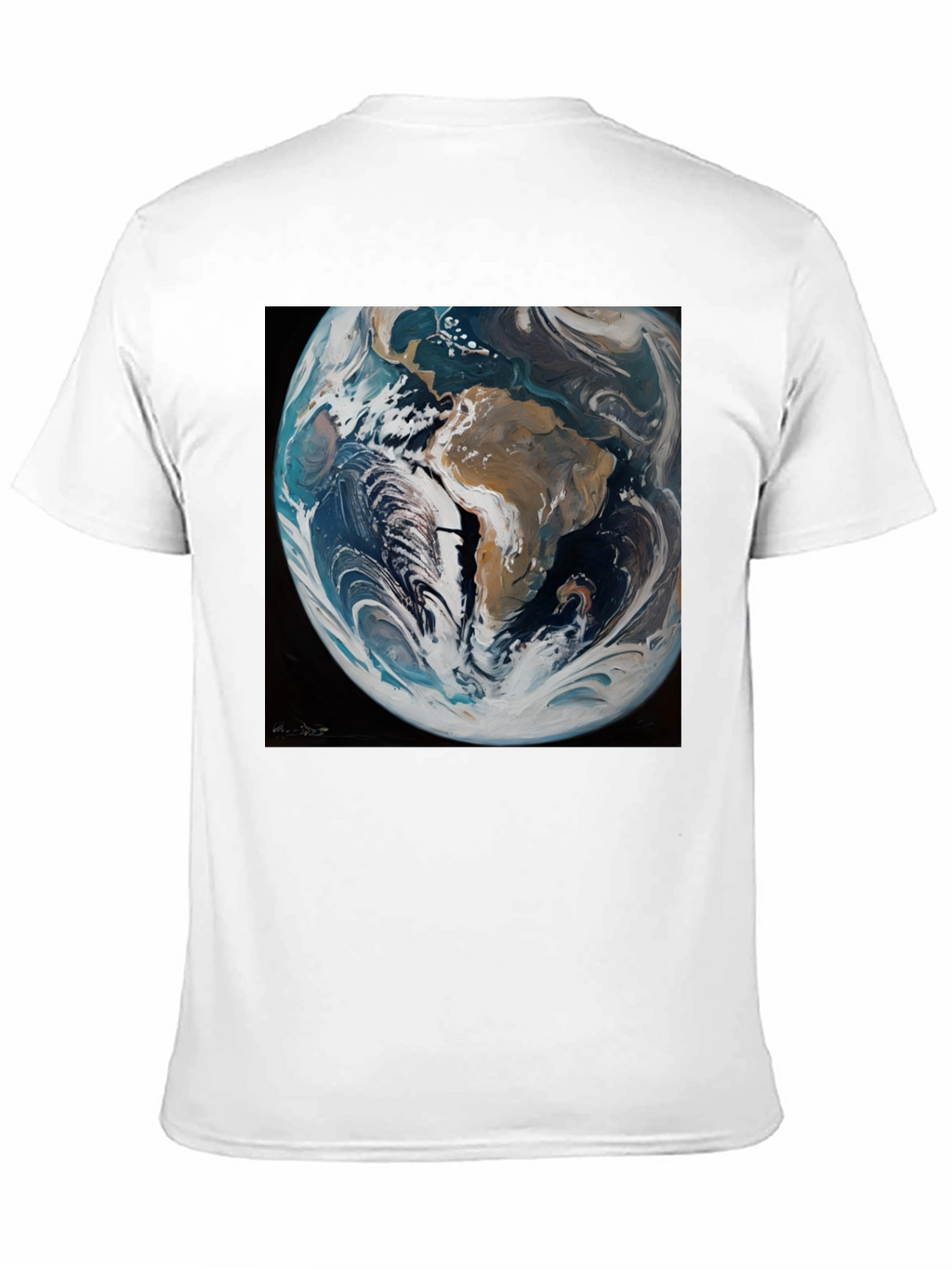 Earth Graphic Tee - Mens Black T-Shirt