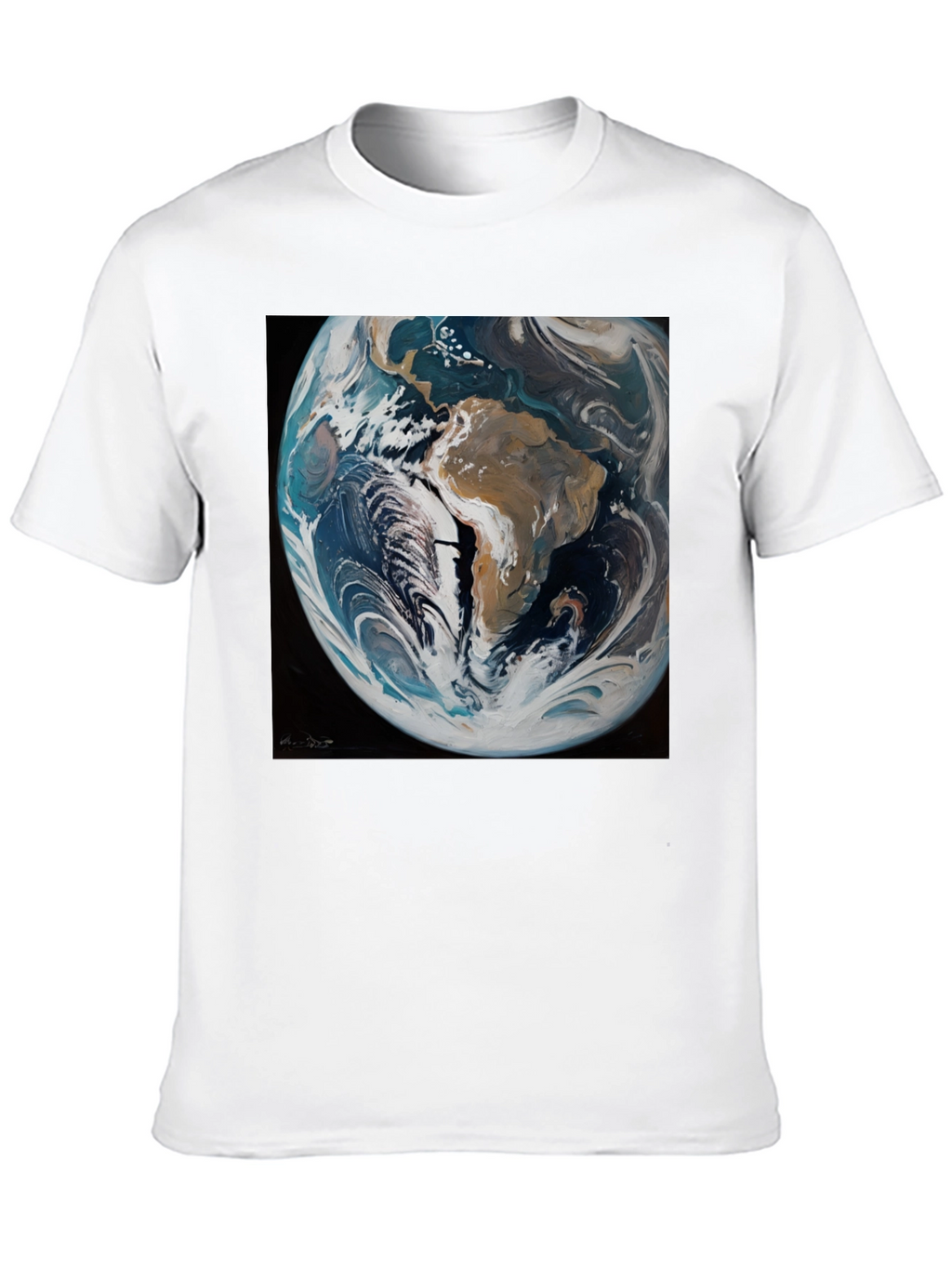 Earth Graphic Tee - Mens Black T-Shirt